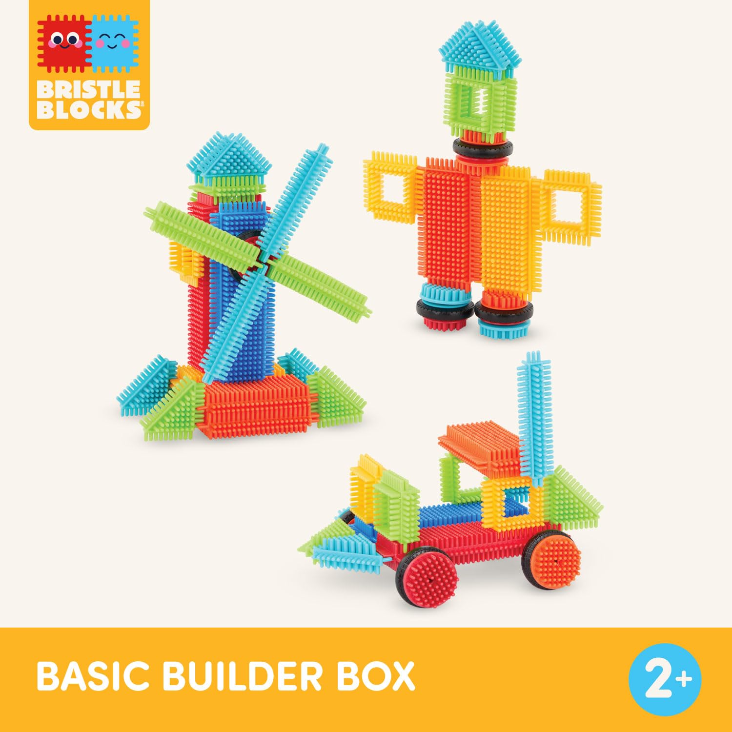Bristle Blocks 36-Piece Basic Builder Set for Ages 36 Months to 10 Years 6