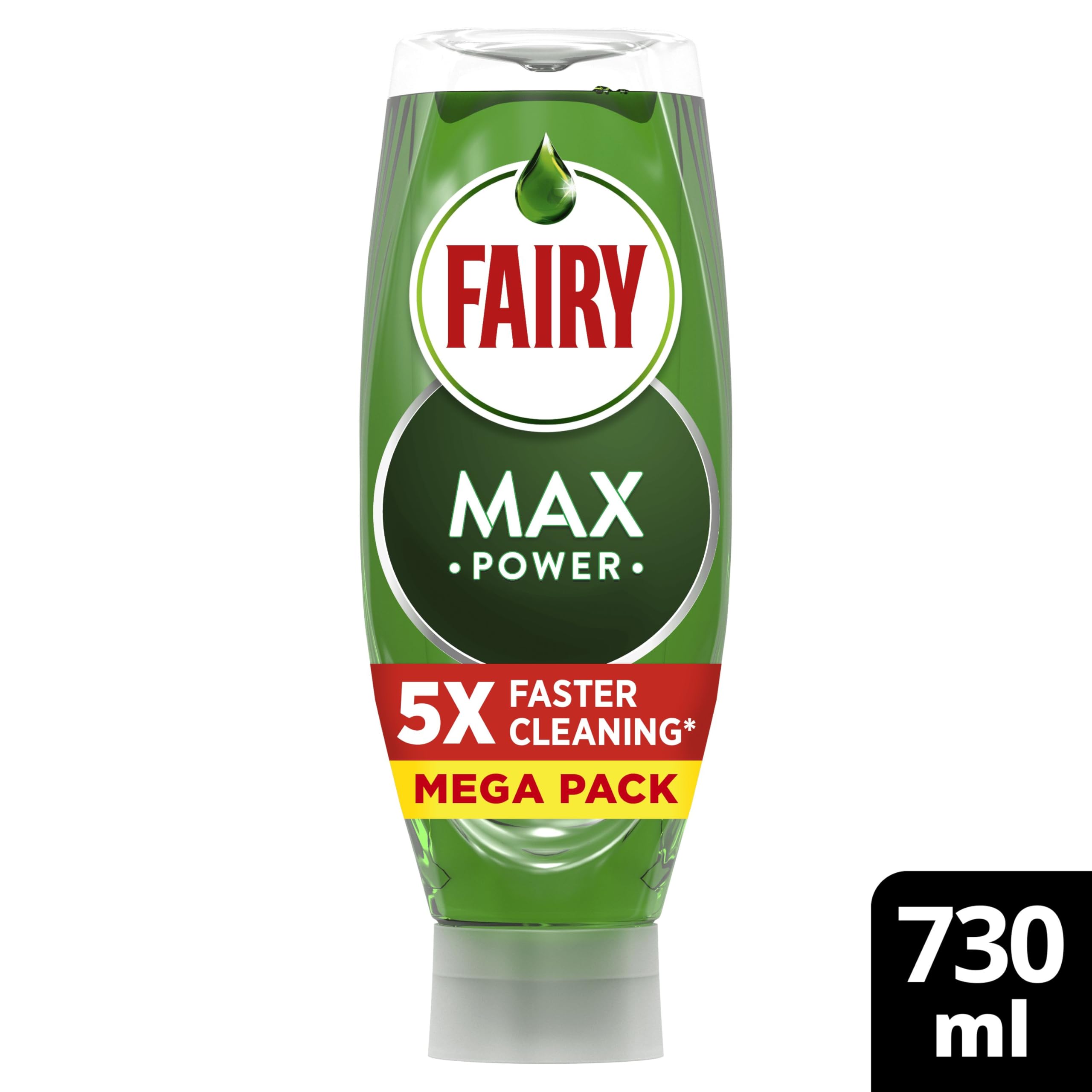 Fairy Max Power Washing Up Liquid - Easy & Effortless Cleaning | 730ml