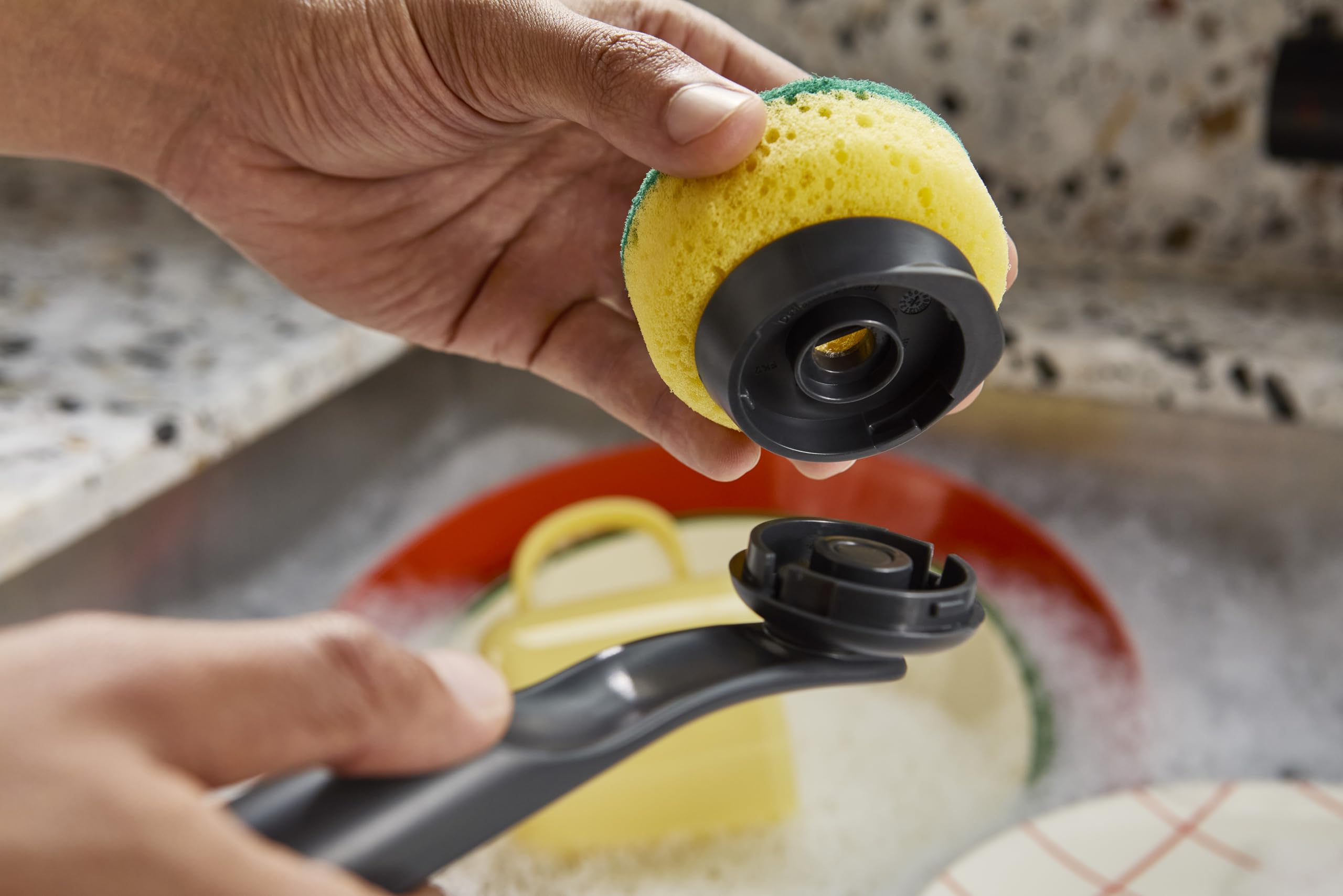 Joseph Joseph SinkTech Kitchen Sponge Replacement Heads - Pack of 2, Yellow 4