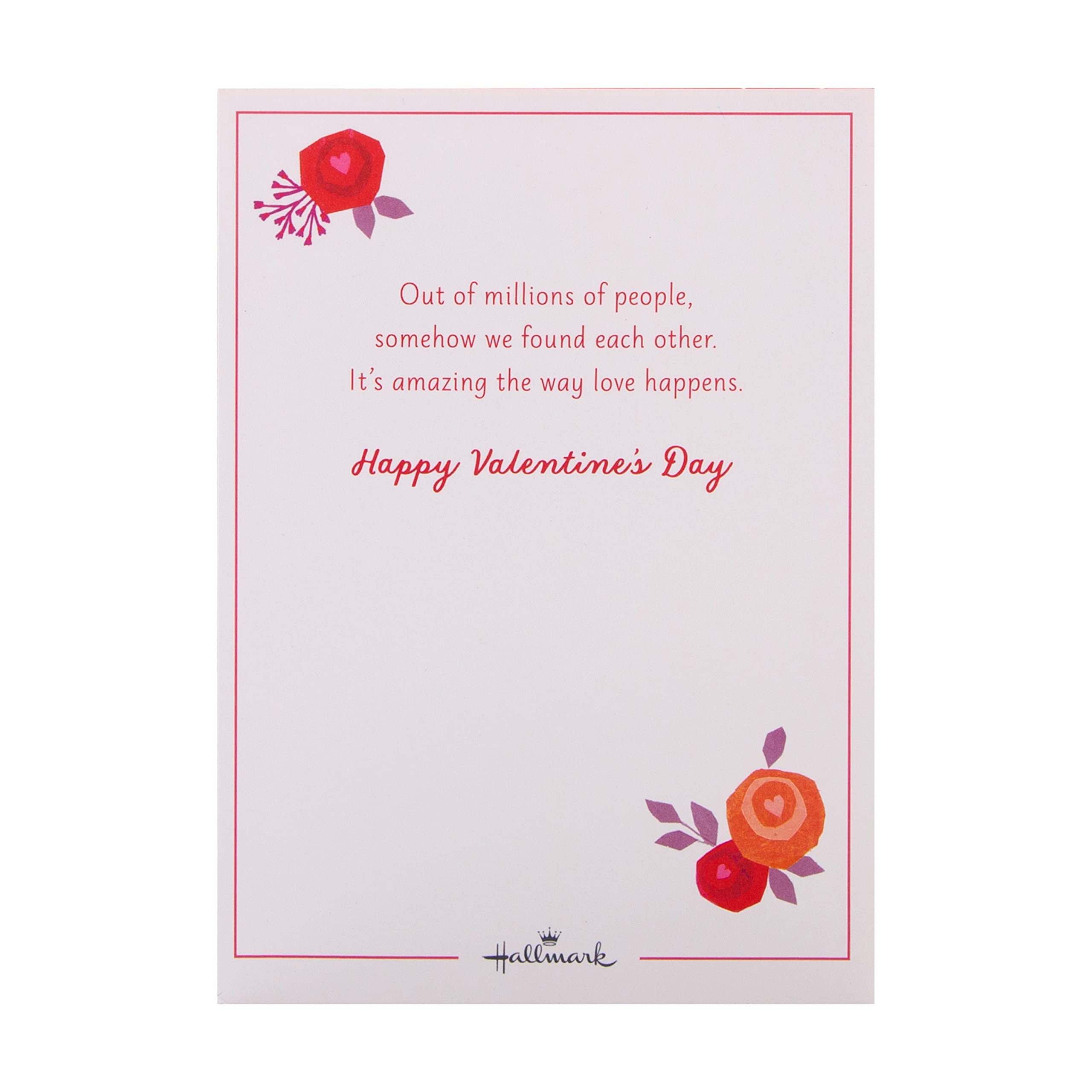 Hallmark Valentines Day 3D Pop Up Shadowbox Card with Music & Lights | Floral Hearts 5