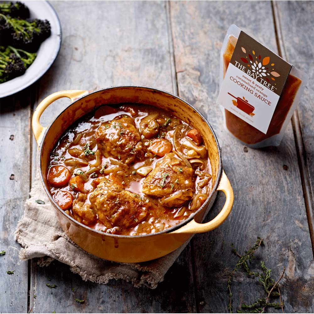 The Bay Tree Caramelised Orange Sauce – Sweet and Zesty Cooking Sauce for Duck, Chicken, Pork and Stir Fry
