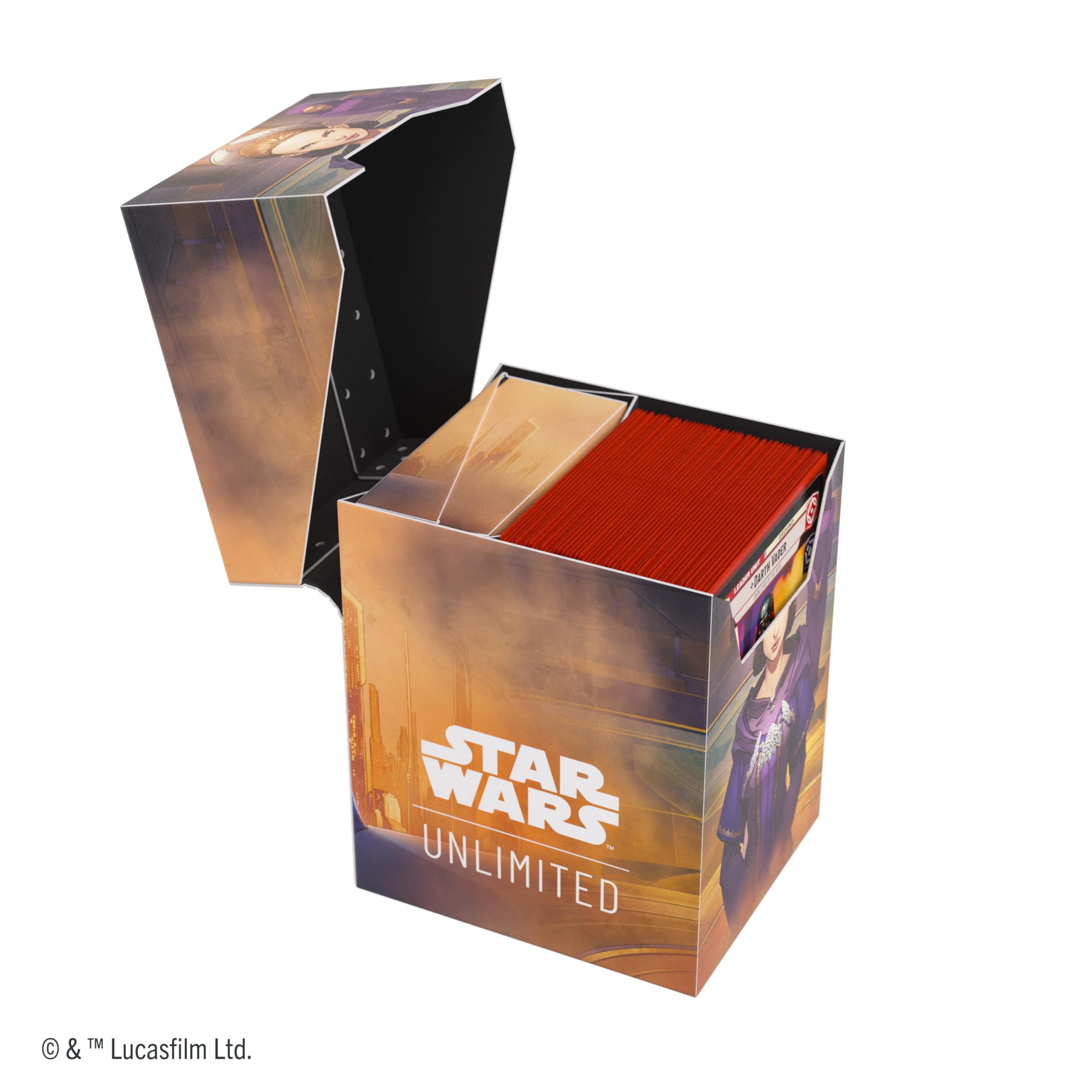Gamegenic Star Wars: Unlimited Soft Crate - Palpatine/Padme | Trading Card Deck Box 4