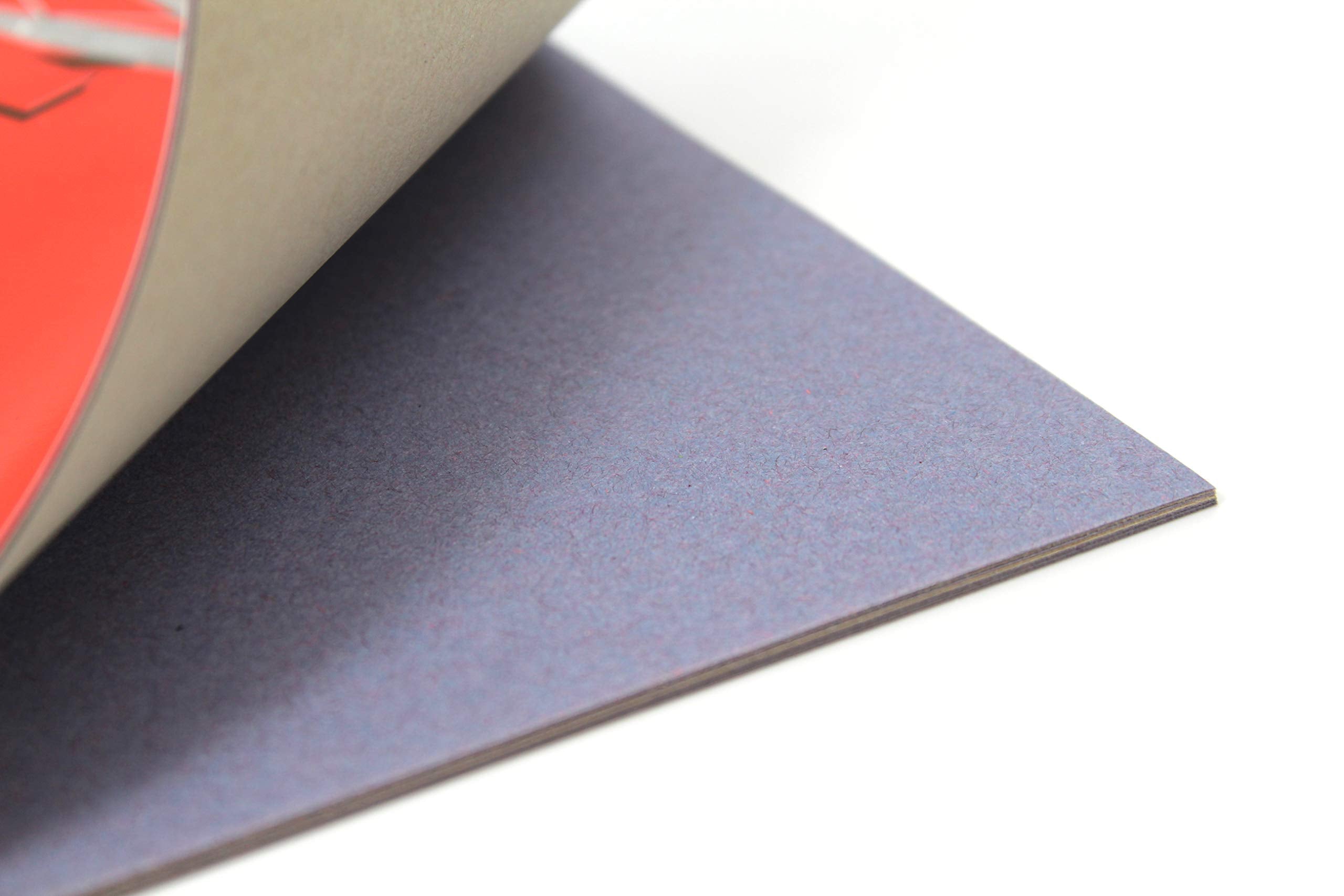 Silvine A4+ Classic Scrapbook. 24 Pages of 120gsm Blue/Grey Sugar Paper (377 x 251mm) , Red 3