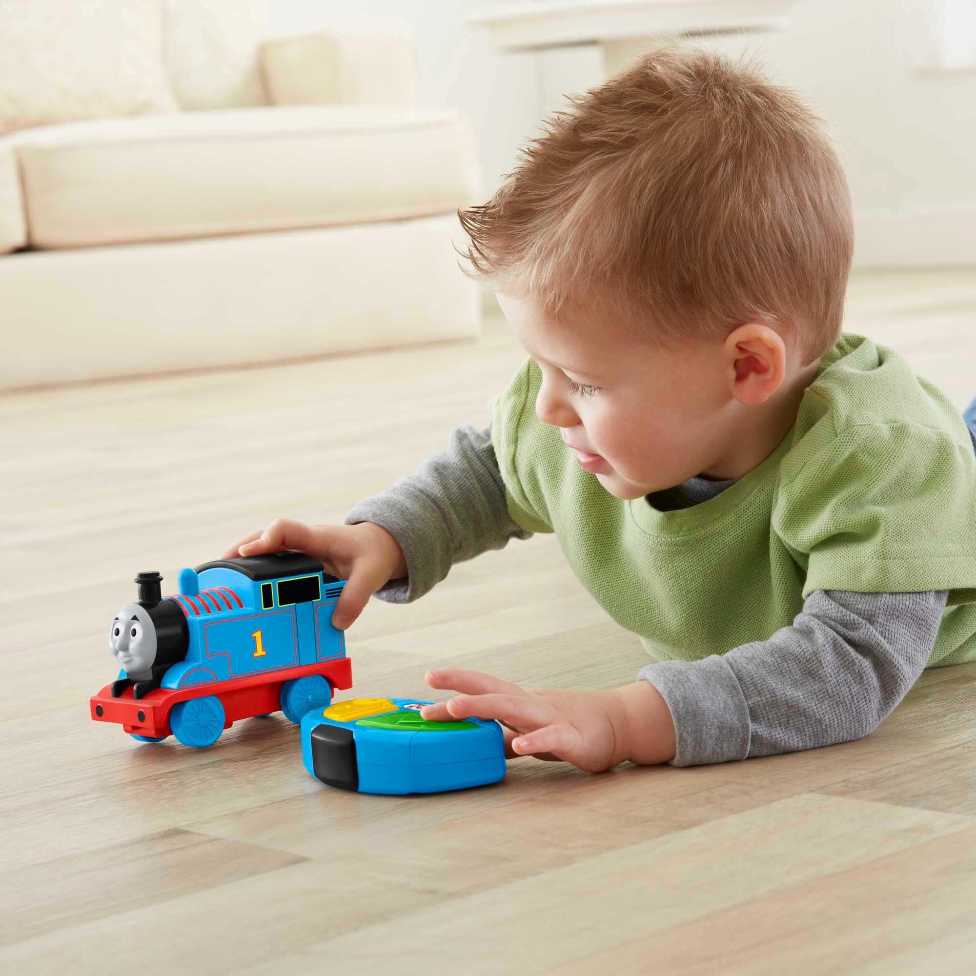 Fisher-Price My First Thomas & Friends R/C Thomas - Remote-Controlled Train Engine for Toddlers 18M+