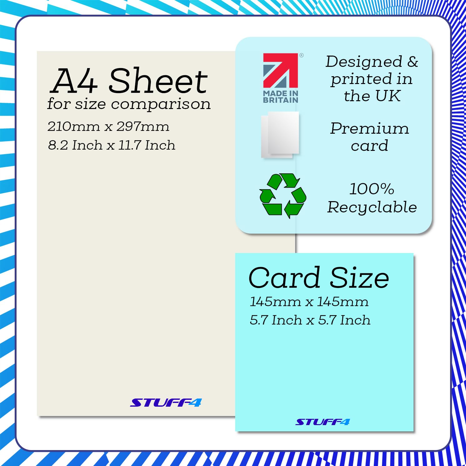 Stuff4 Sympathy Greeting Card - Those We Love Design | 145mm x 145mm | UK Made 6