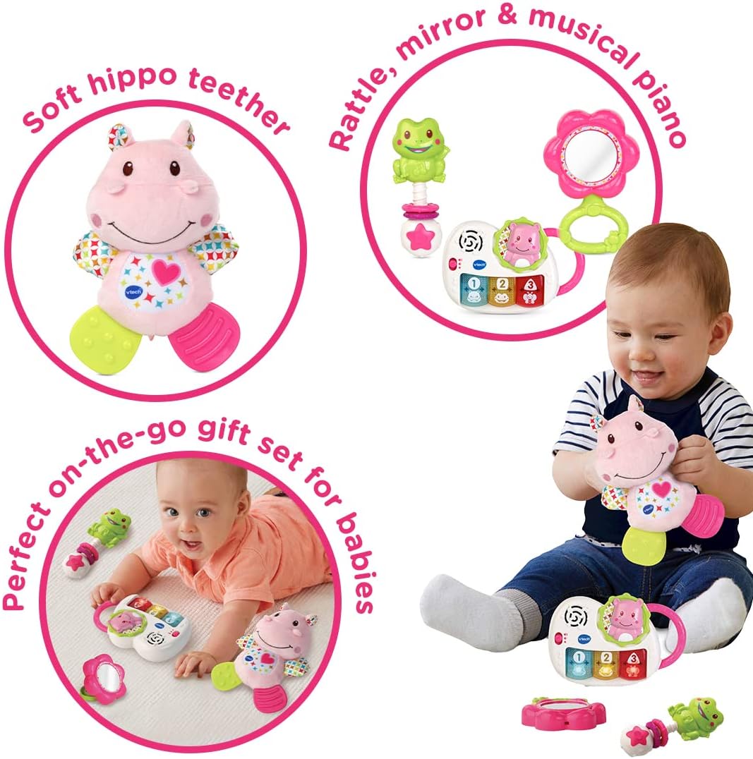 VTech My First Gift Set New Baby Gifts | Newborn Baby Toys Including Hippo Anima 5