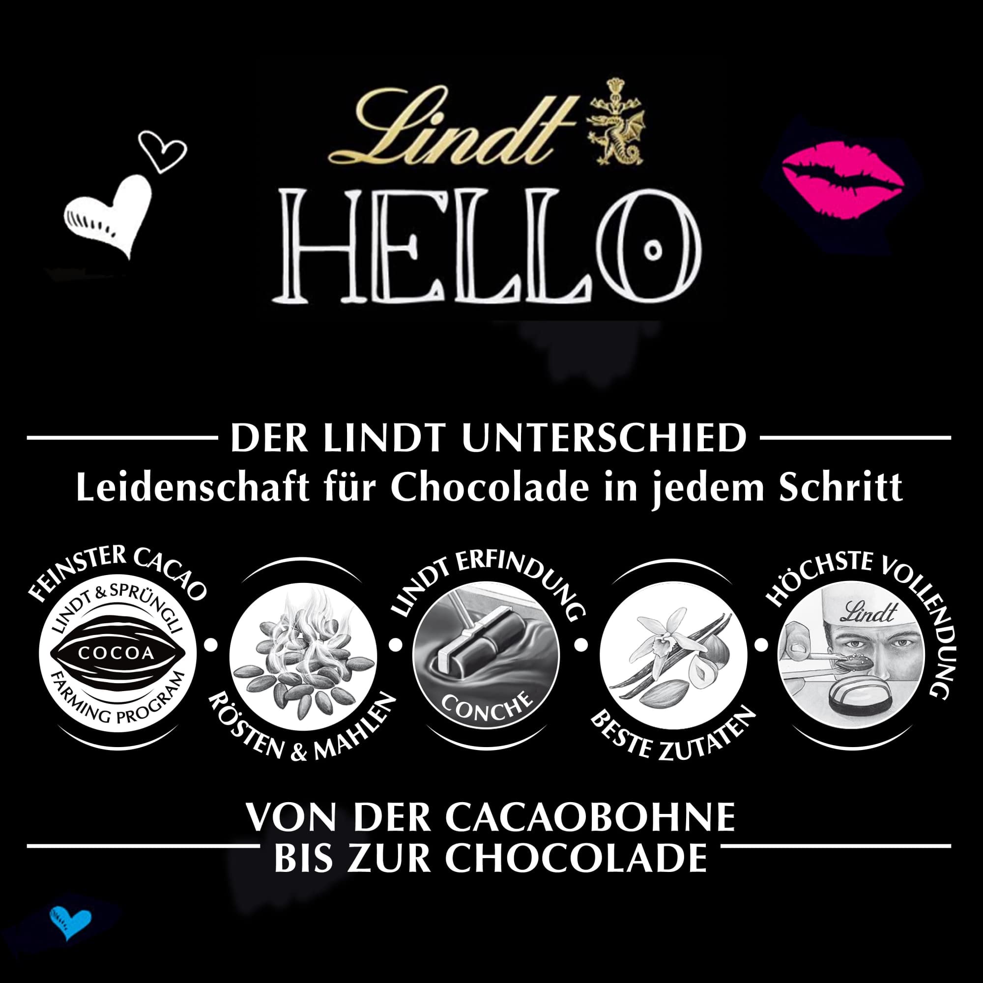Lindt Hello Milchschokolade Erdbeer-Käsekuchen-Riegel, 100g 3