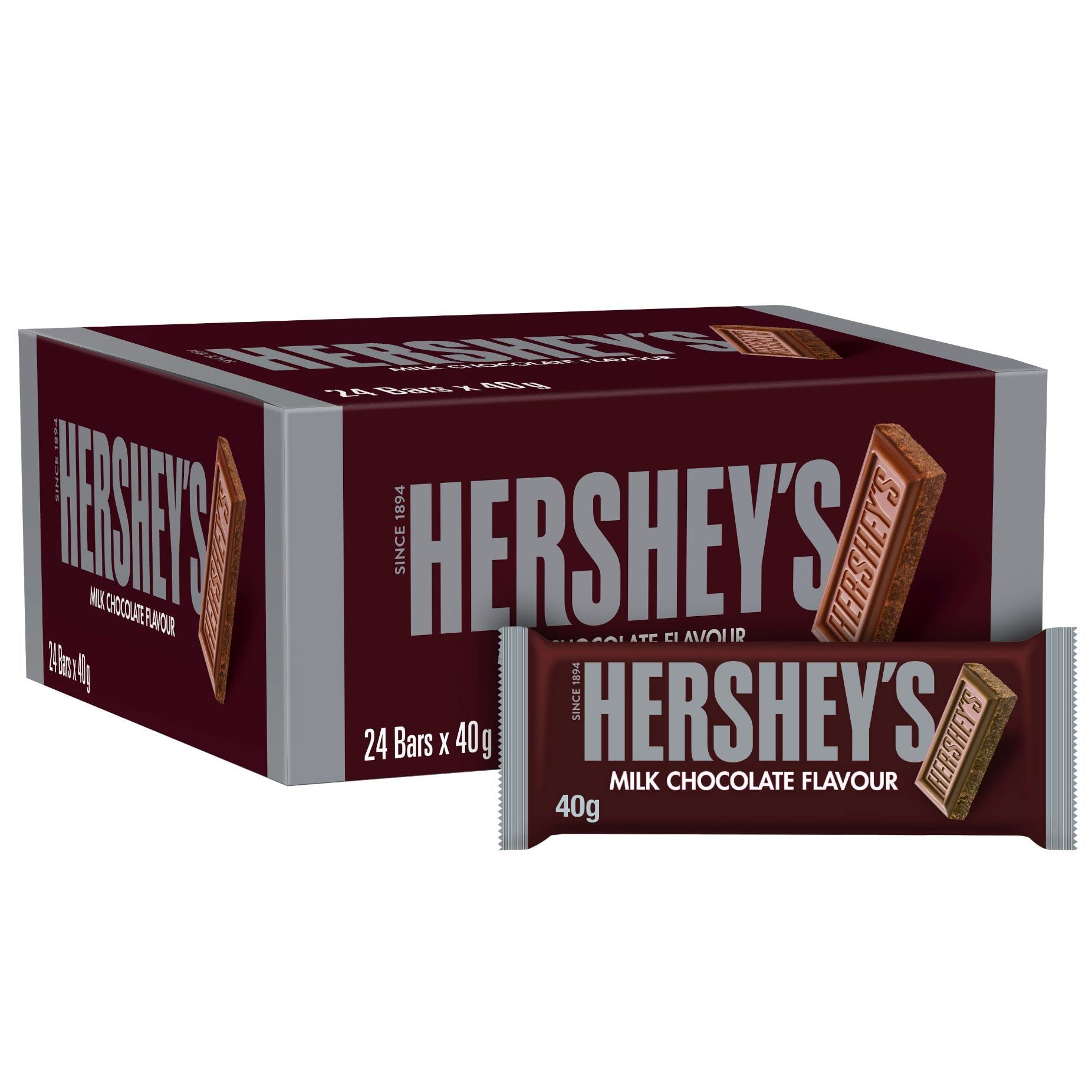 Hershey's Milk Chocolate Flavour Bar - Pack of 24 x 40g