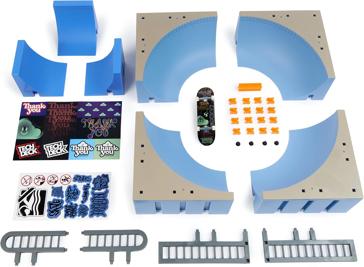 Tech Deck Daewon Mega Bowl X-Connect Park Creator Playset - Customizable Skate Park with Exclusive Fingerboard 4