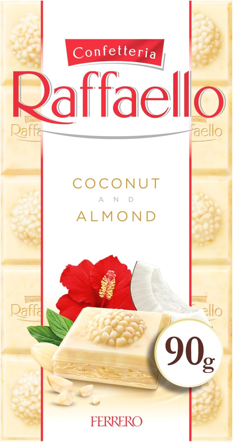 Ferrero Raffaello White Chocolate Bar with Coconut and Almonds 90g