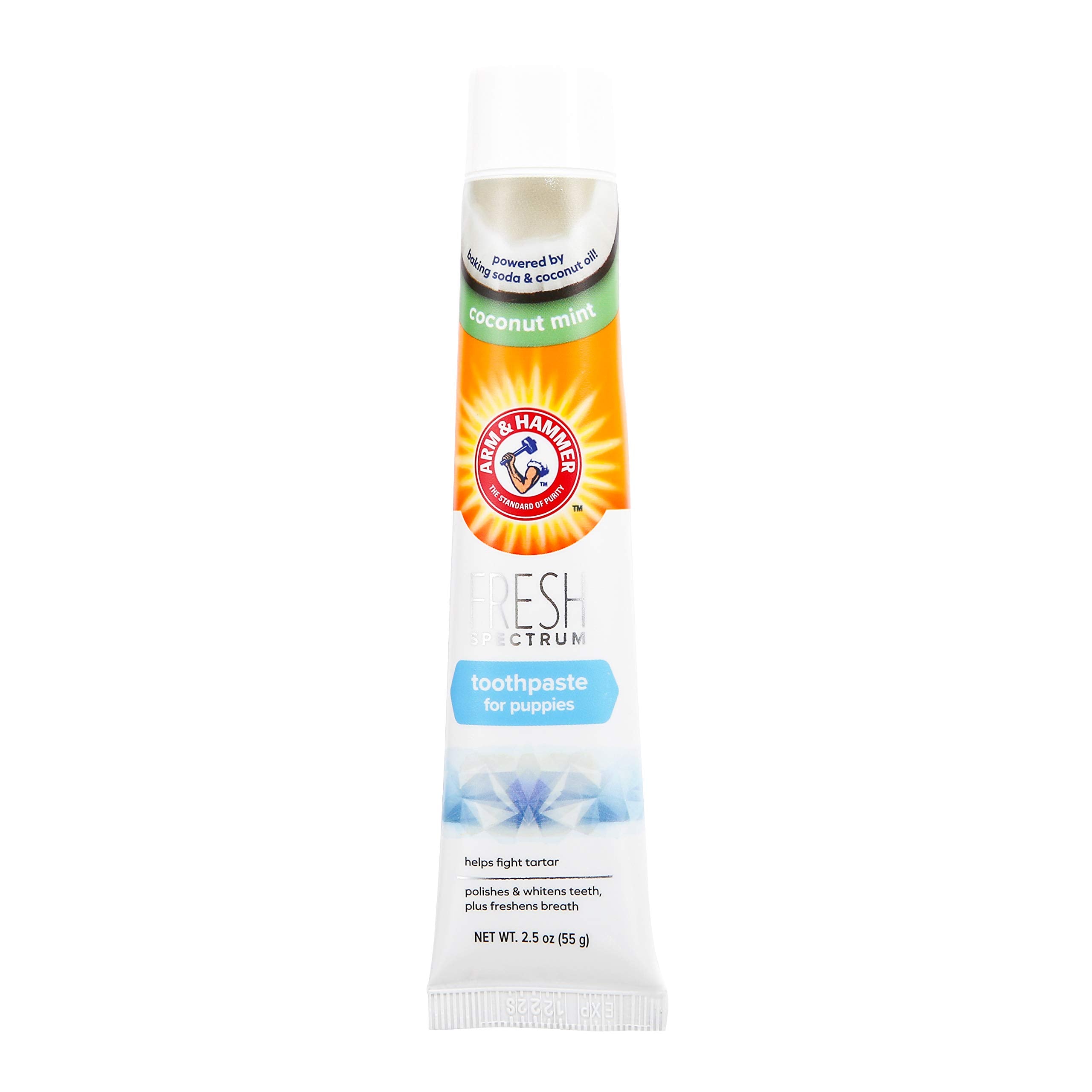 ARM & HAMMER Fresh Spectrum Coconut Mint Puppy Toothpaste - 55g | Baking Soda Formula | Freshens Breath