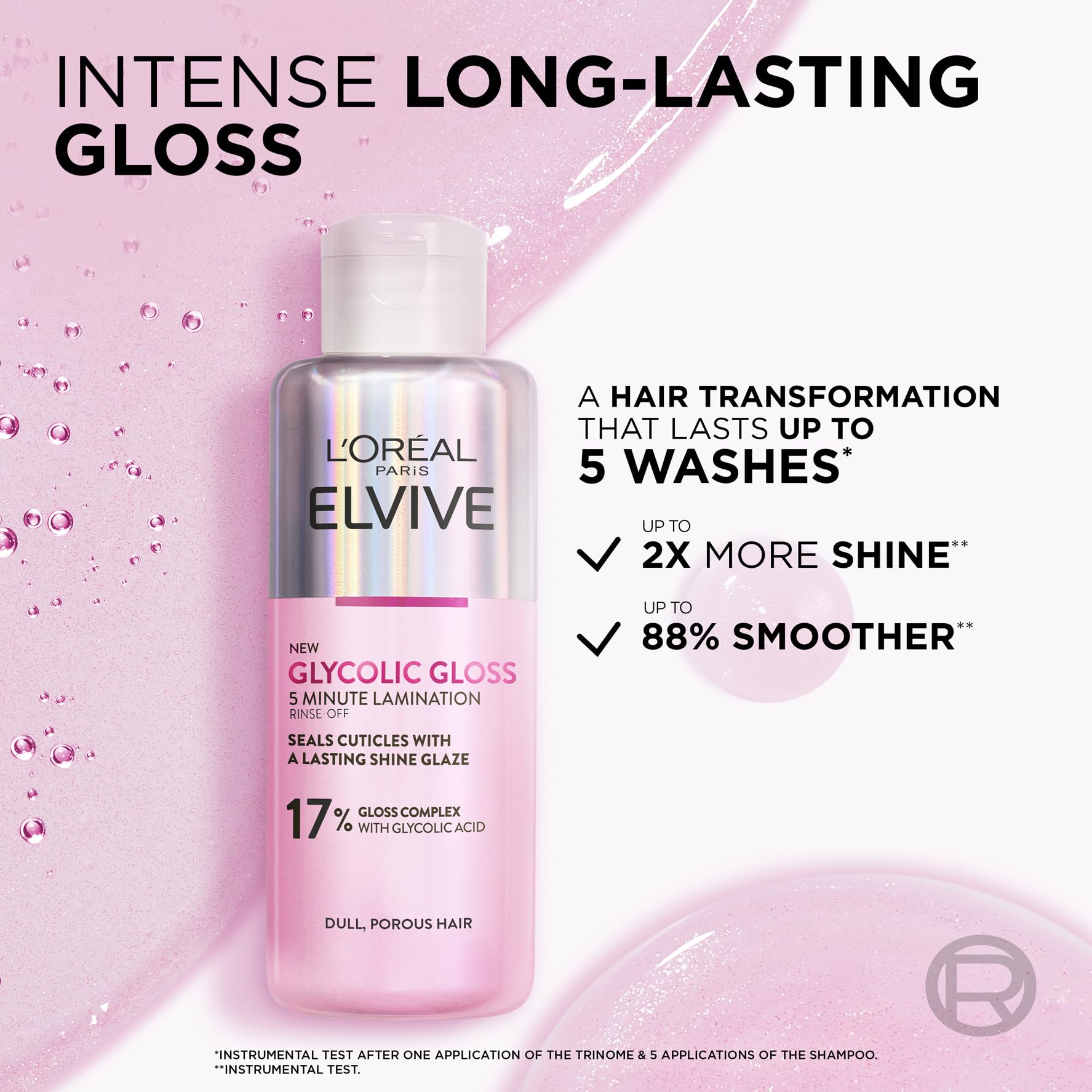 L'Oréal Paris Elvive Glycolic Gloss Rinse-Off 5 Minute Lamination Treatment (200ml) 6