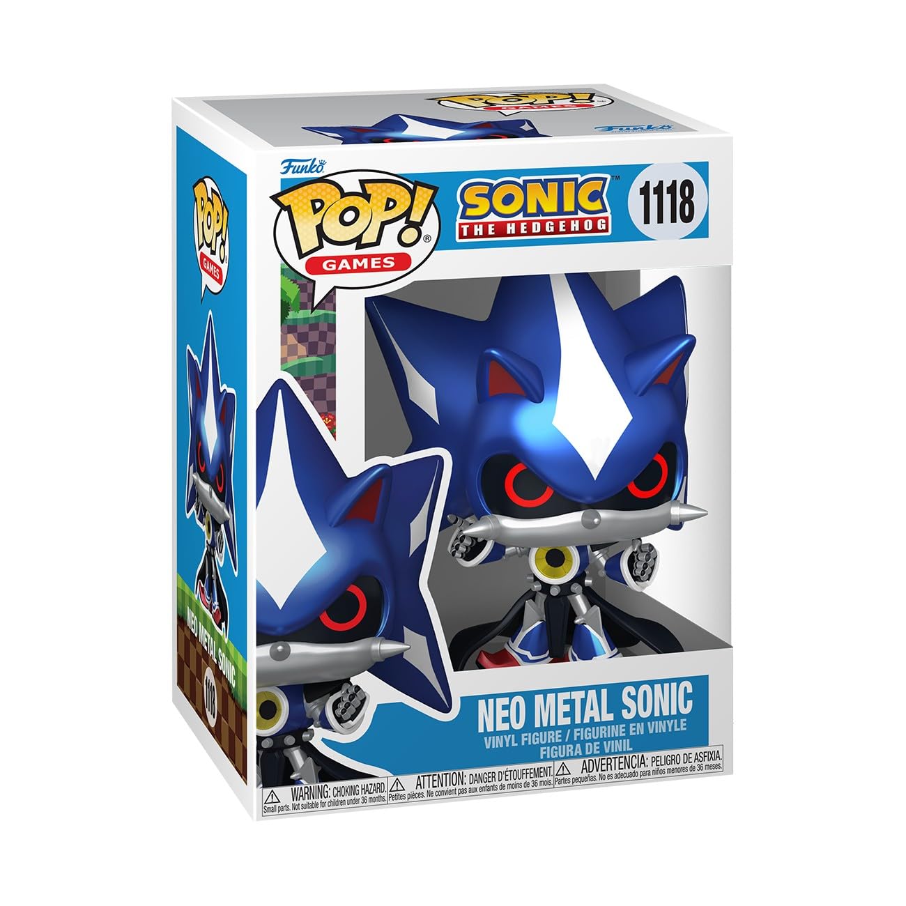 Funko Pop! Games Sonic the Hedgehog - Neo Metal Sonic Metallic Vinyl Figure 1
