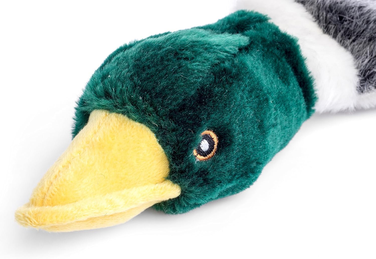 Petface Luxury Multi Squeak Duck Plush Dog Toy - Polyester | Medium Dog Size | Pack of 1