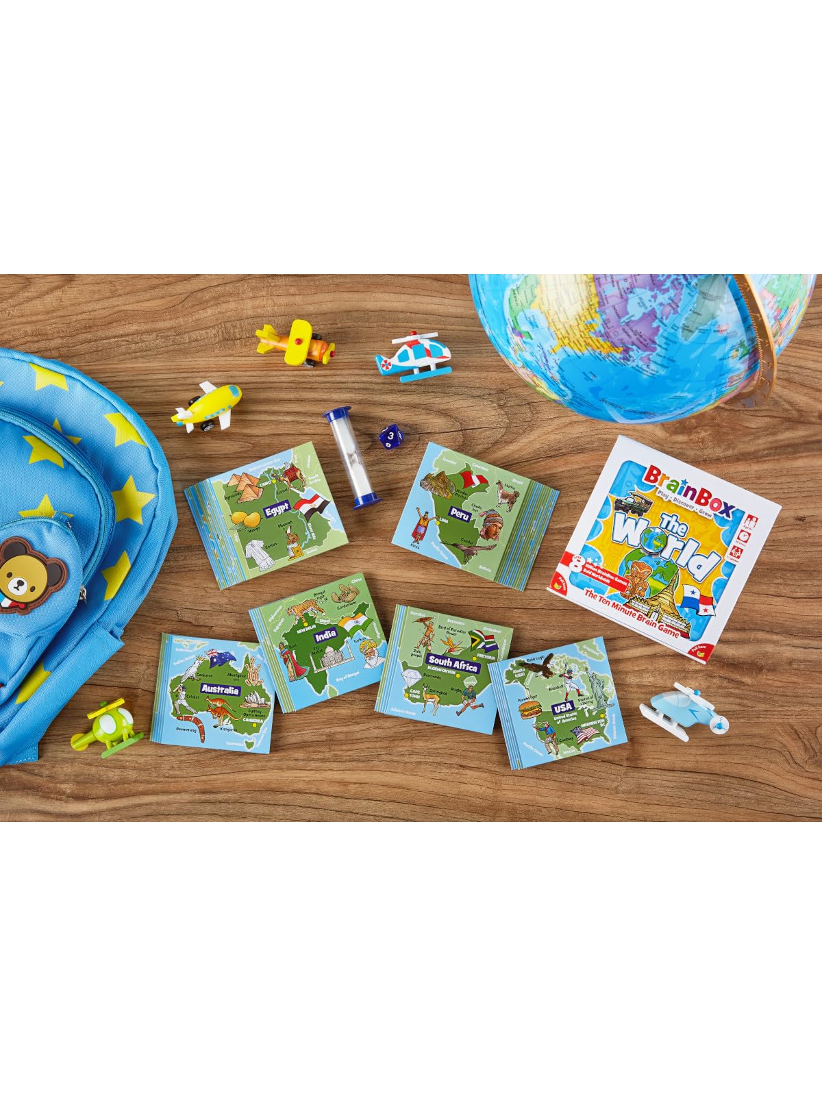 BrainBox The World Card Game | 55 Cards, 440 Questions | Family Fun for Ages 8+ 4