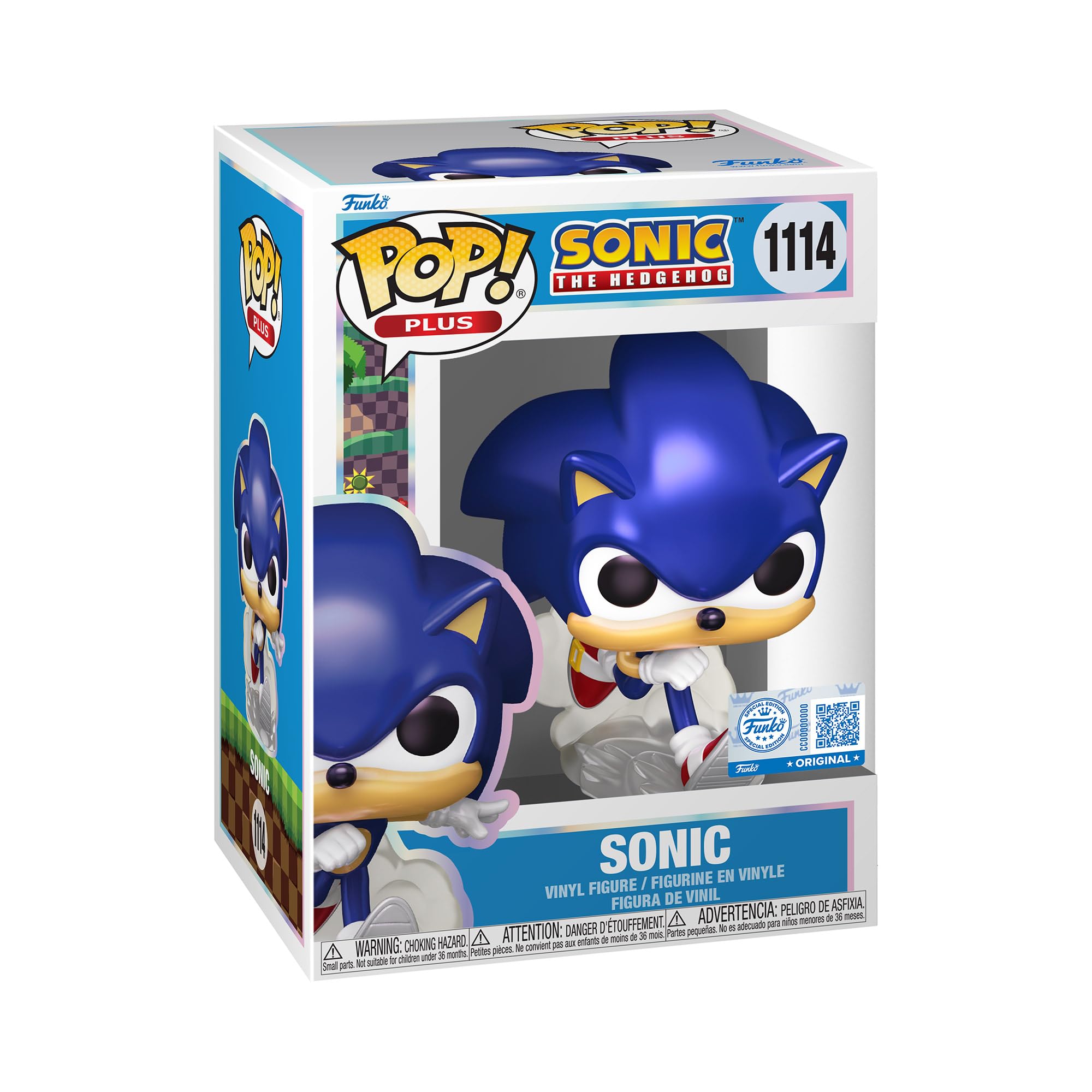 Funko Pop! Plus: Sonic the Hedgehog - Pearlescent Vinyl Figure