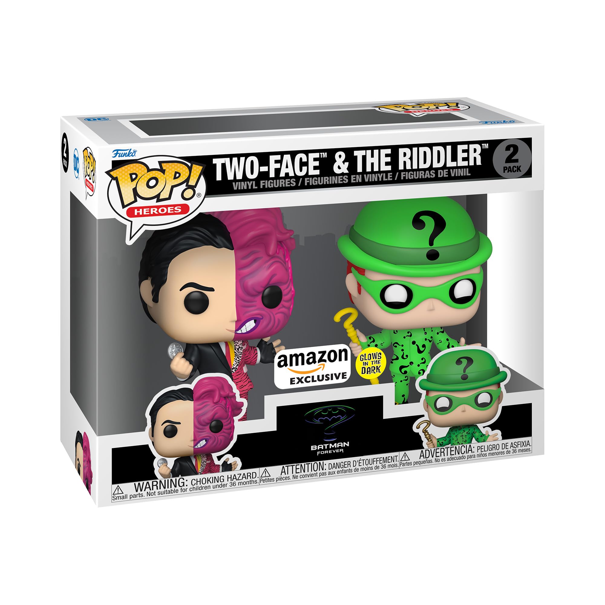 Funko Pop! Vinyl - Batman Forever Two-Face & The Riddler Exclusive (62479) 6