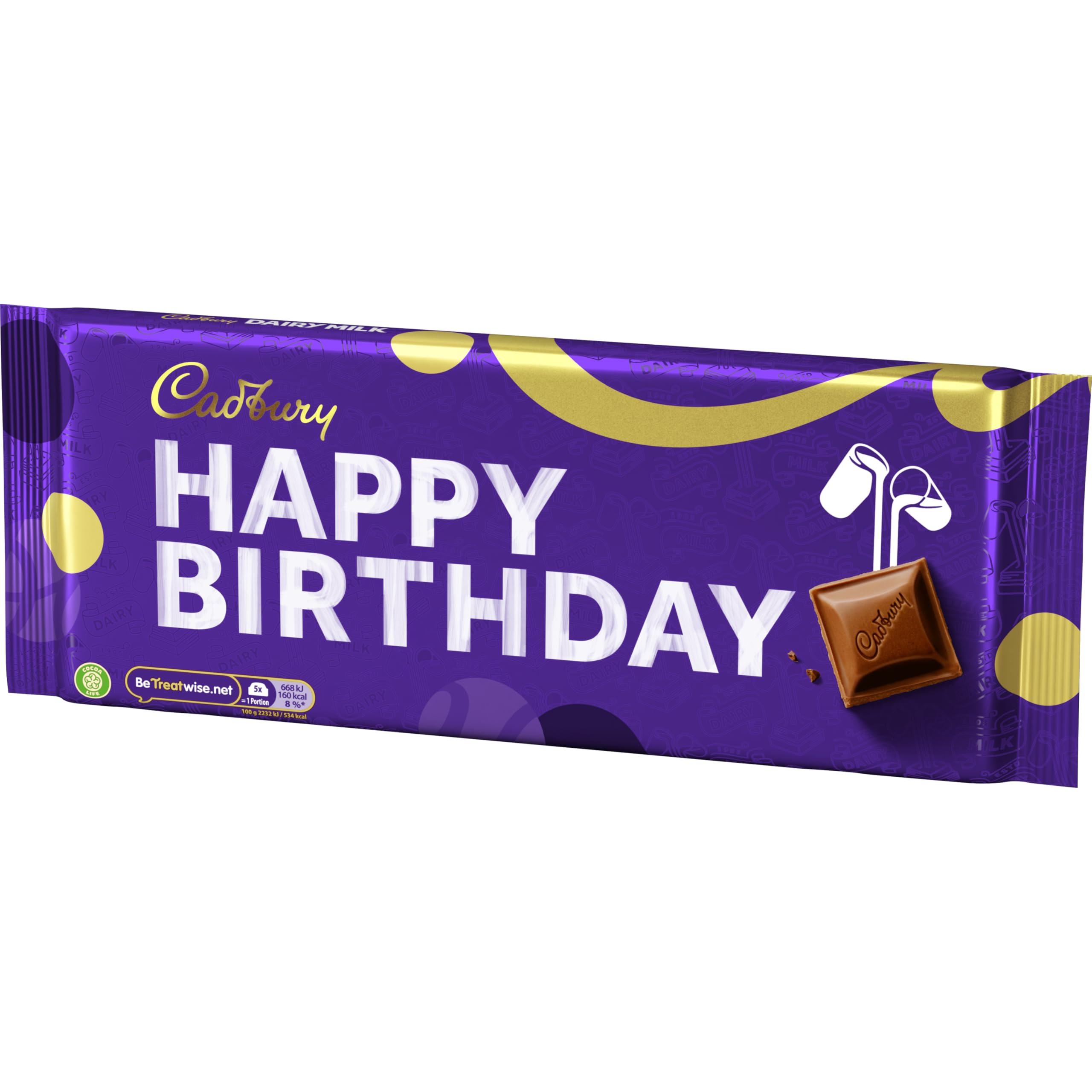 Cadbury Dairy Milk 360 g Happy Birthday Schokoriegel 3