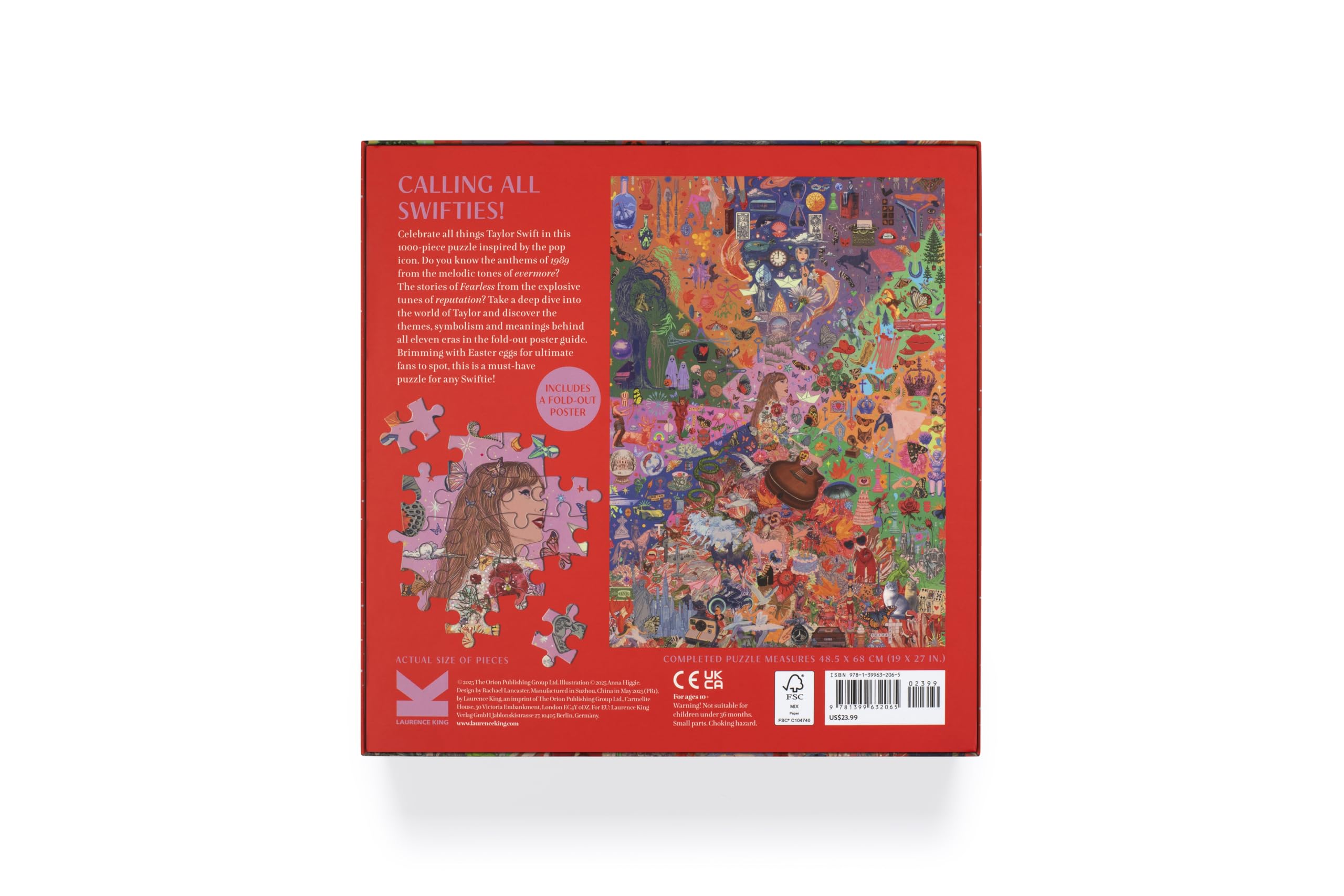 The World of Taylor 1000-Piece Jigsaw Puzzle - Unofficial Taylor Swift Eras Puzzle by Anna Higgie 4