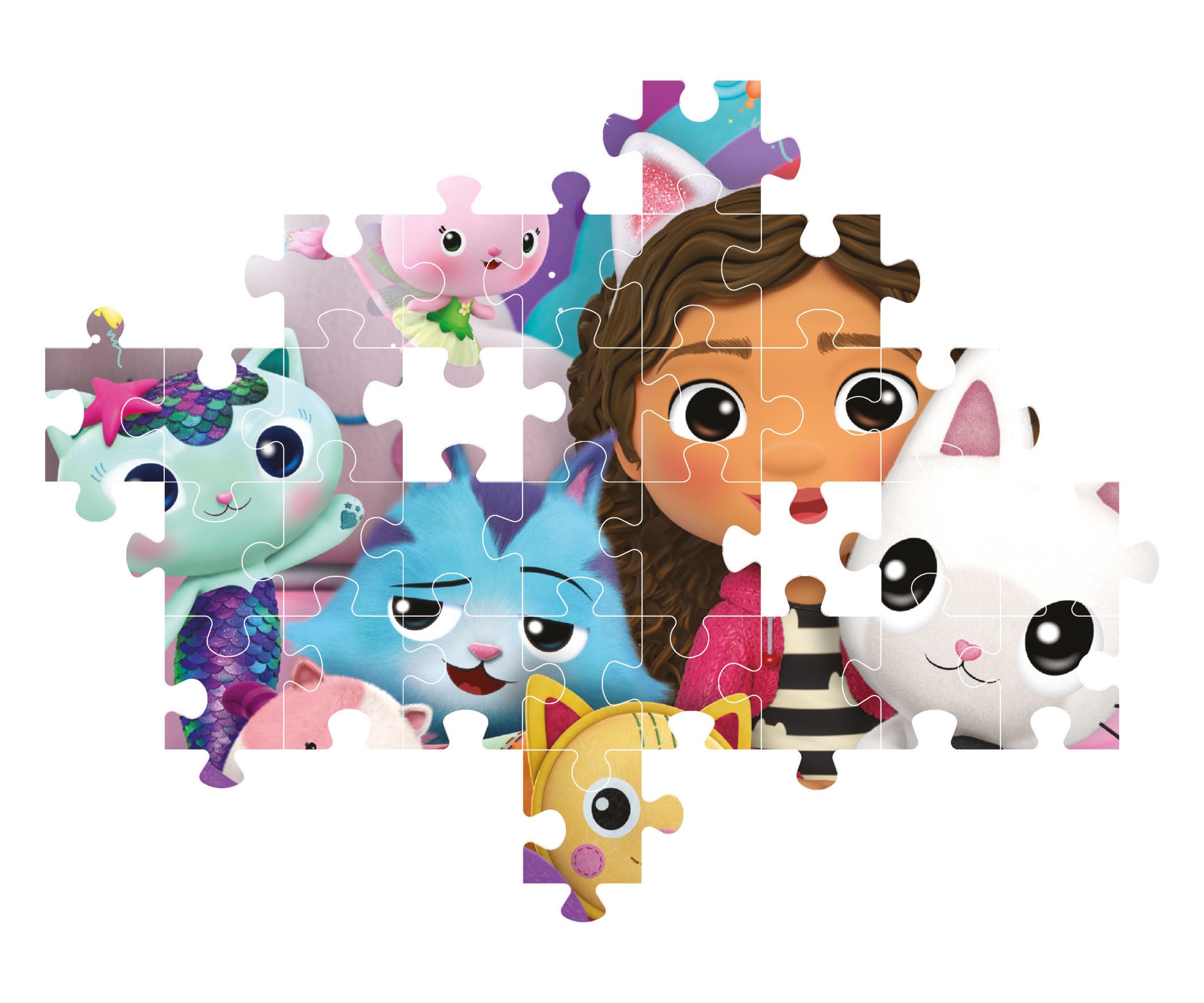 Clementoni Gabby's Dollhouse 60-Piece Jigsaw Puzzle - Supercolor Kids Puzzle 3