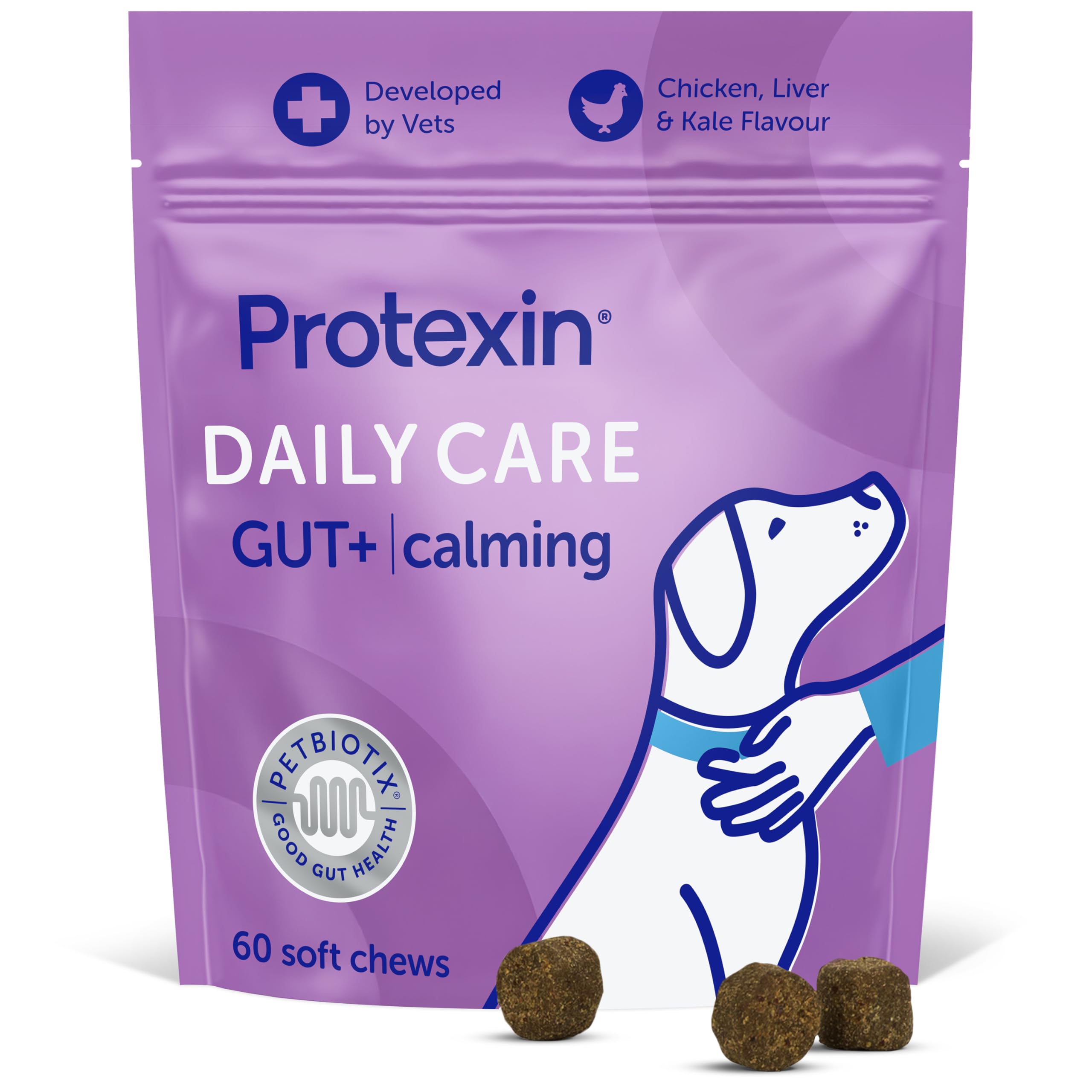 Protexin Daily Care Gut+ Calming Probiotic Chews for Dogs - 200g