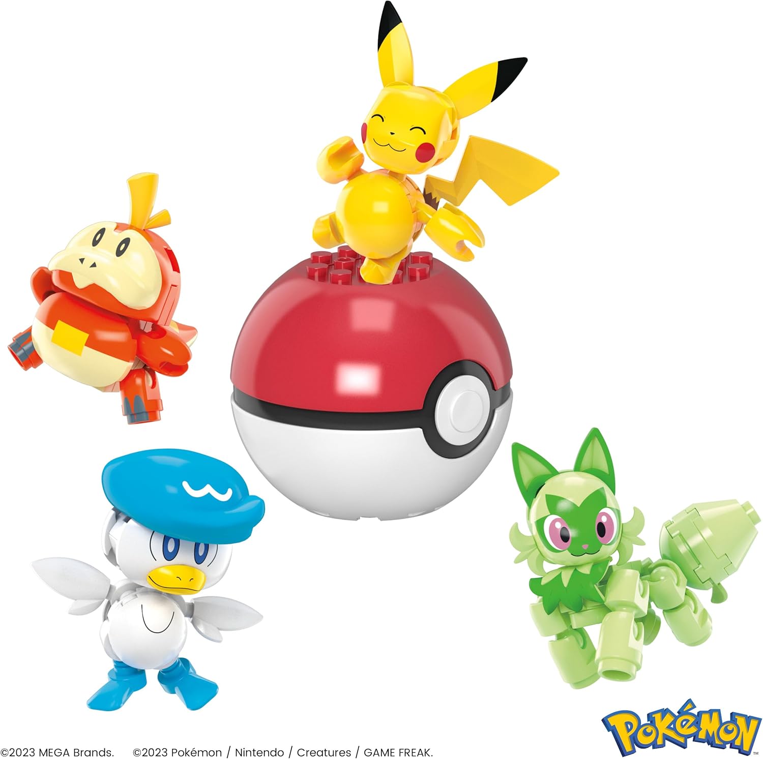 MEGA Pokémon Action Figure Building Set - 79-Piece Playset with Pikachu & Paldea Partners 5