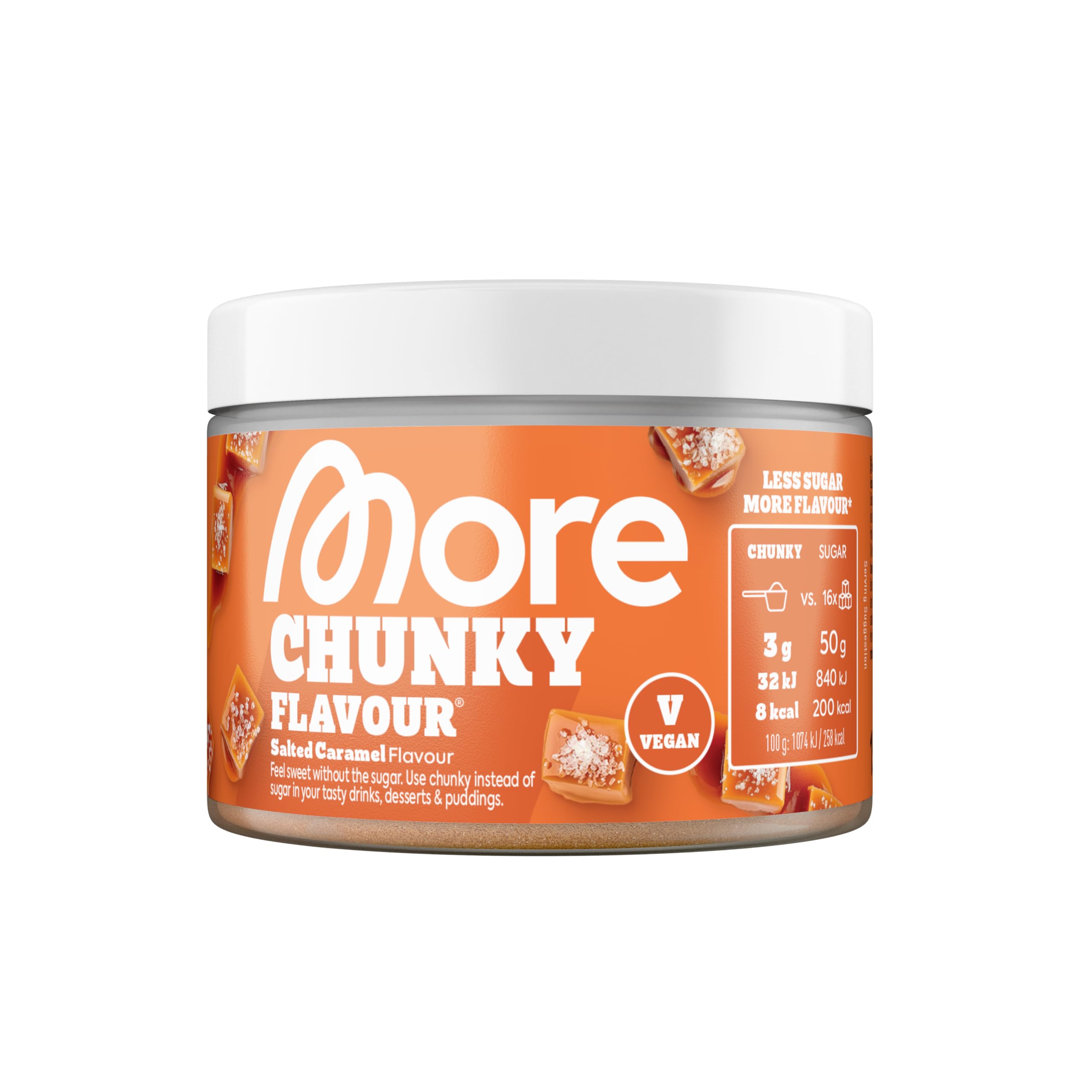 MORE NUTRITION Chunky Flavour Salted Caramel Powder - 150g