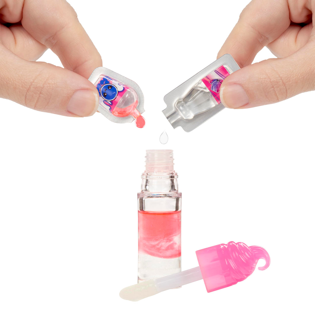 Yummiland Lip Gloss Doll - Roxie Crystal Candy - DIY Scented Lip Gloss Playset for Ages 3+