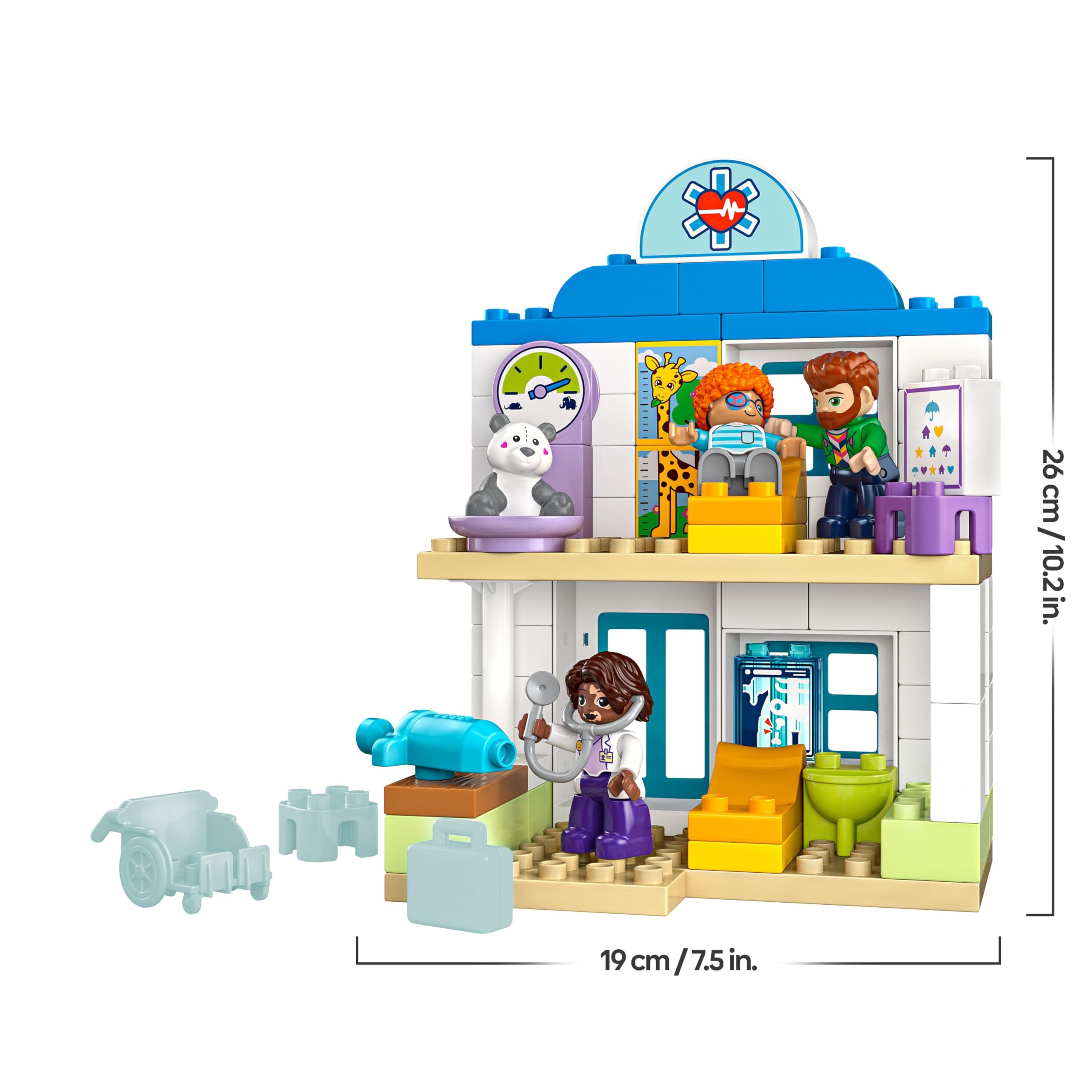 LEGO DUPLO First Time: Visit to the Doctor - Role Play Building Set for Toddlers 2+ 13
