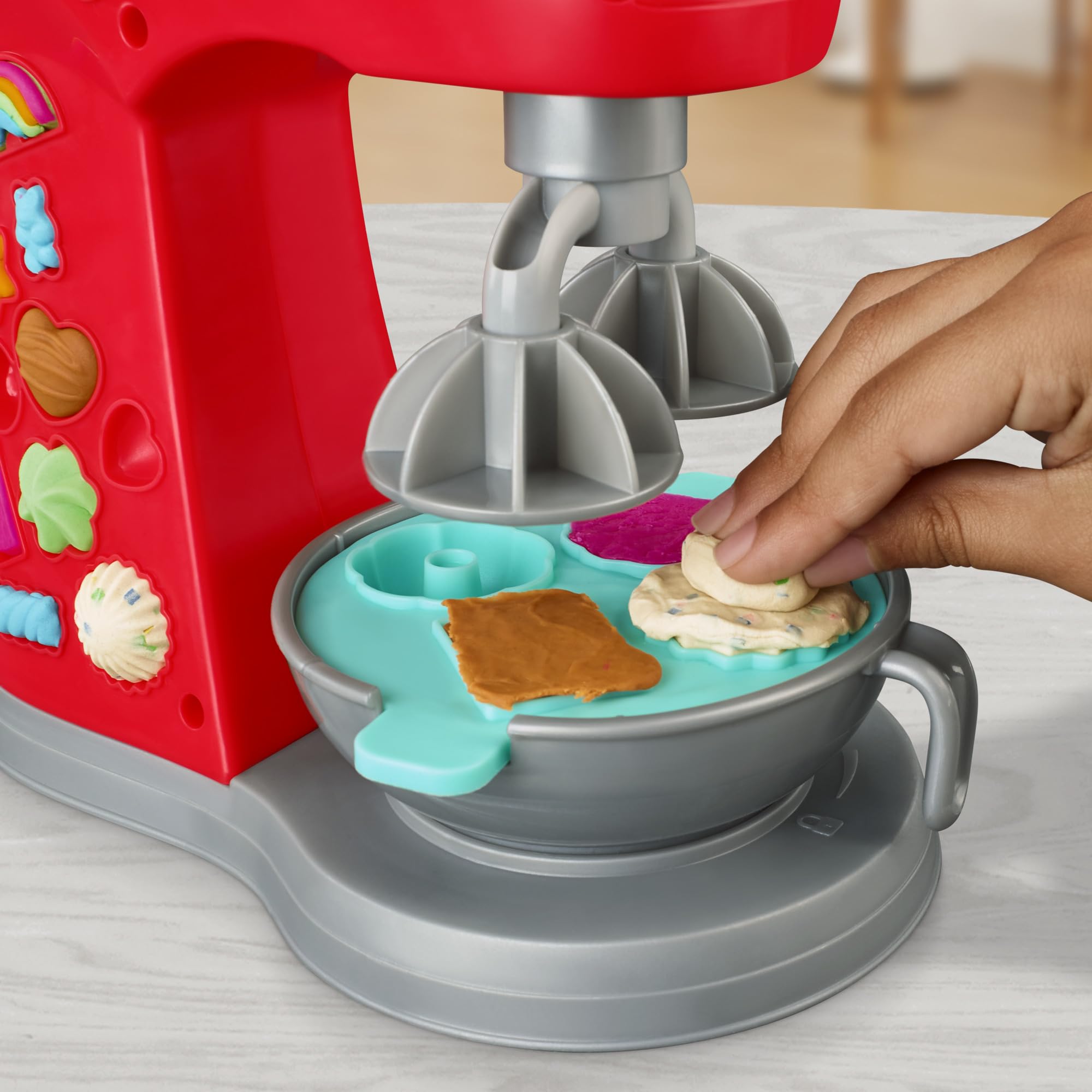 Play-Doh Kitchen Creations Magical Mixer Playset - Toy Mixer with 5 Cans of Play-Doh for Kids 3+ 6