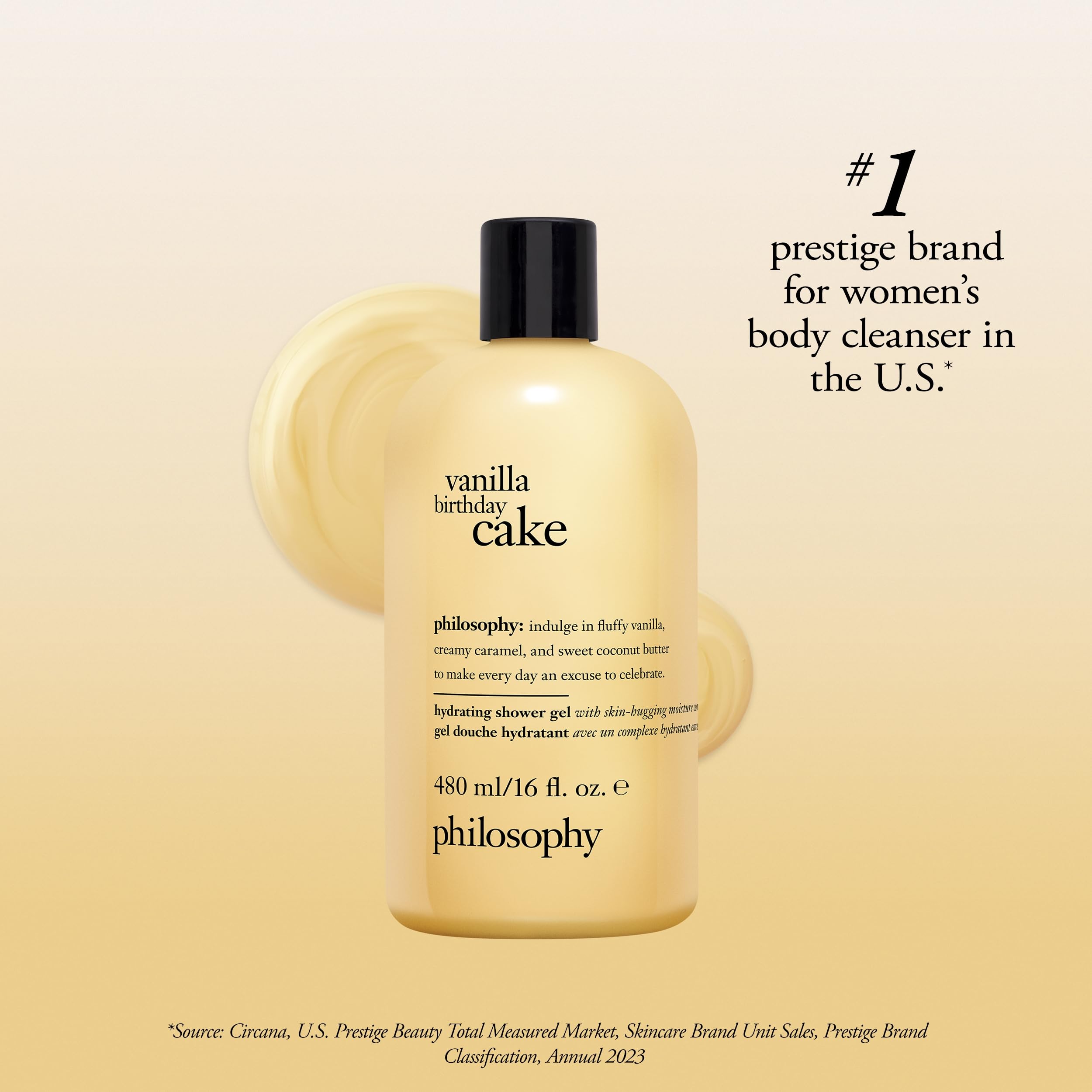 philosophy Vanilla Birthday Cake Shower Gel - Cleanses & Conditions | 480 ml 2