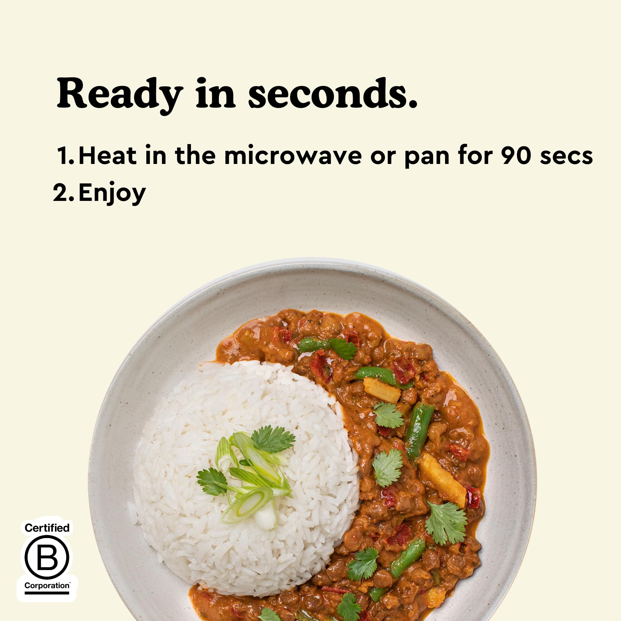 Fiid Thai Lentil & Sweet Potato Curry - 100% Natural Vegan Microwave Meal 6