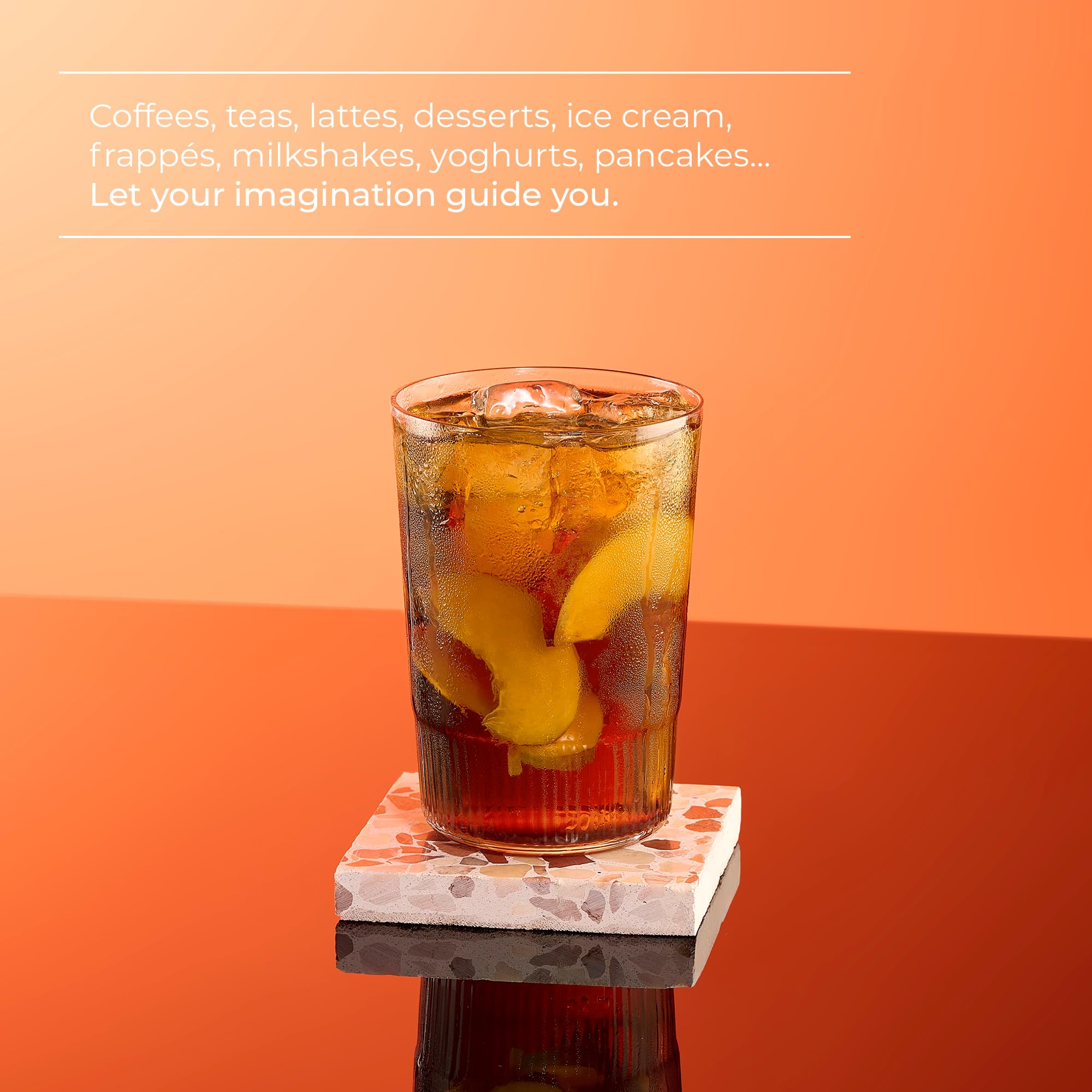 1883 MAISON ROUTIN Premium Peach Iced Tea Syrup | Pure Cane Sugar | 1 L 4