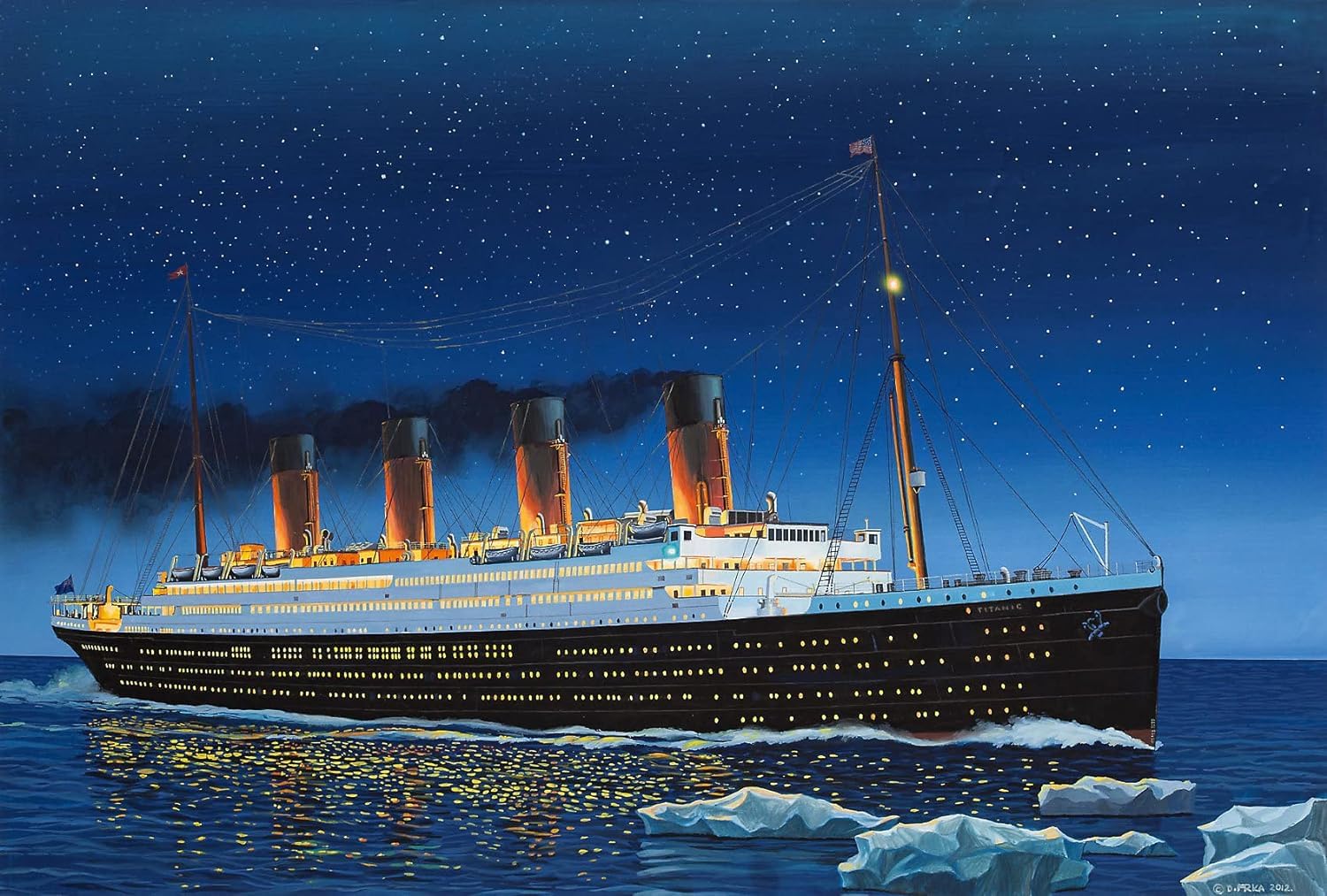Revell 05210 R.M.S. TITANIC 1:700 Scale Unbuilt Plastic Model Kit 7