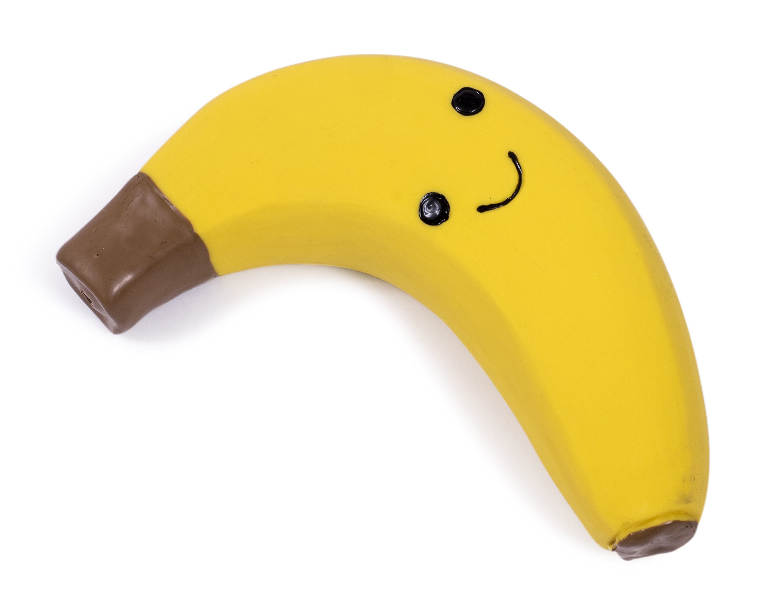Petface Small Latex Banana Soft Chew Dog Toy - Durable Natural Rubber for Small Breeds