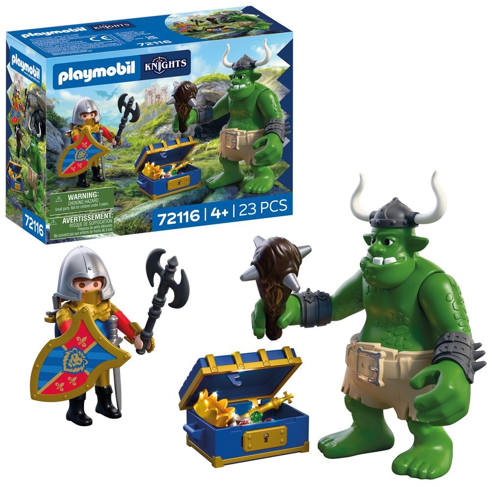Playmobil Troll with Lion Knight Treasure | Figure Set | Model 72116