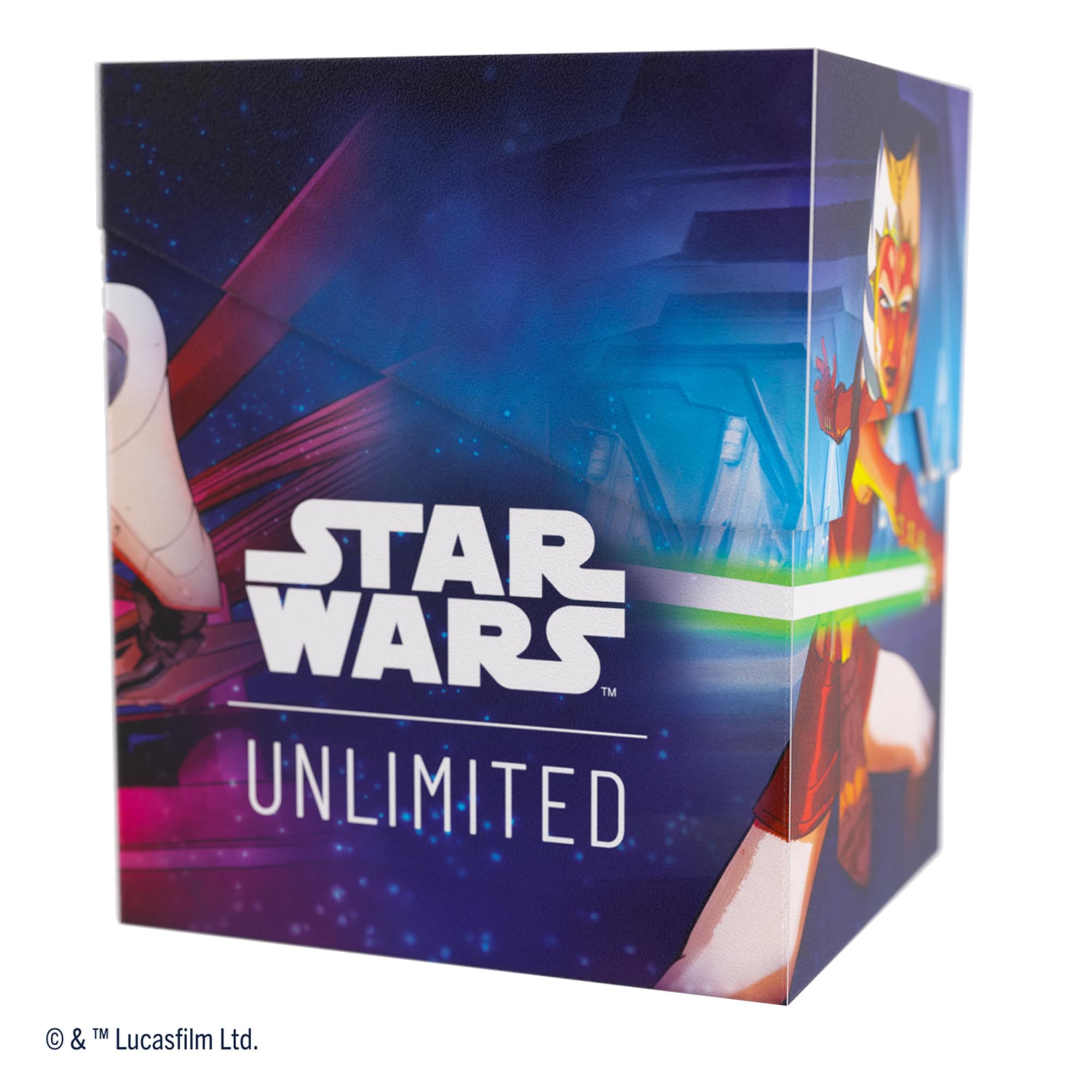 Gamegenic Star Wars Unlimited Soft Crate - Deck Box with Token Storage for Ahsoka Tano & General Grievous 6