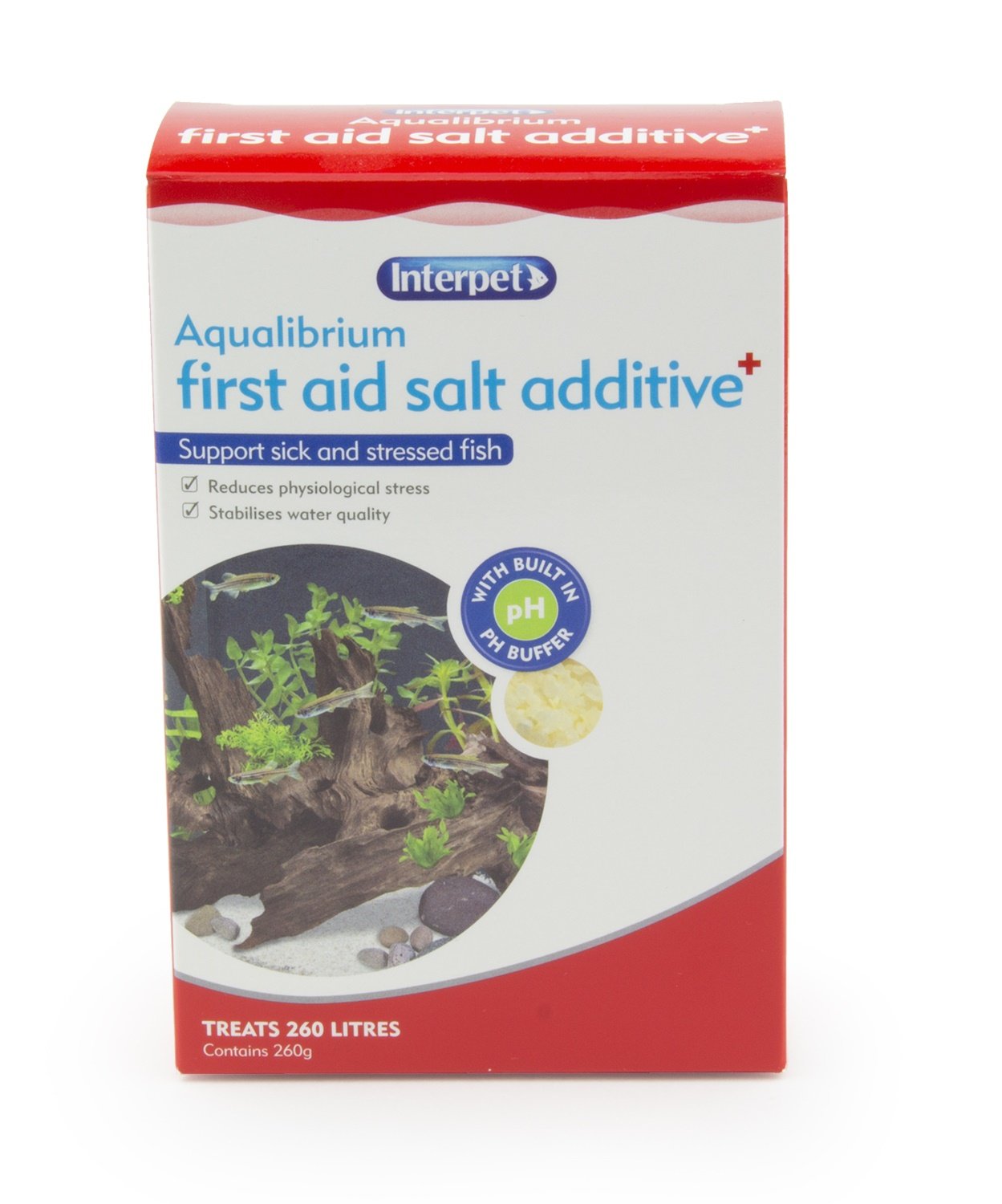 Interpet Aqualibrium First Aid Salt Additive - pH Buffer & Stress Reducer | 260g