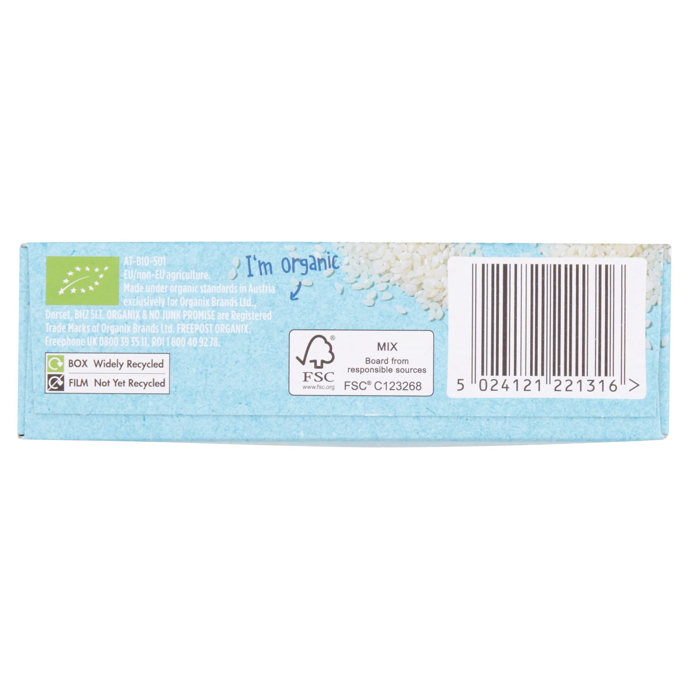 Organix Baby Rice Organic Weaning Snack for 6+ Months - 100g (Pack of 5) 12