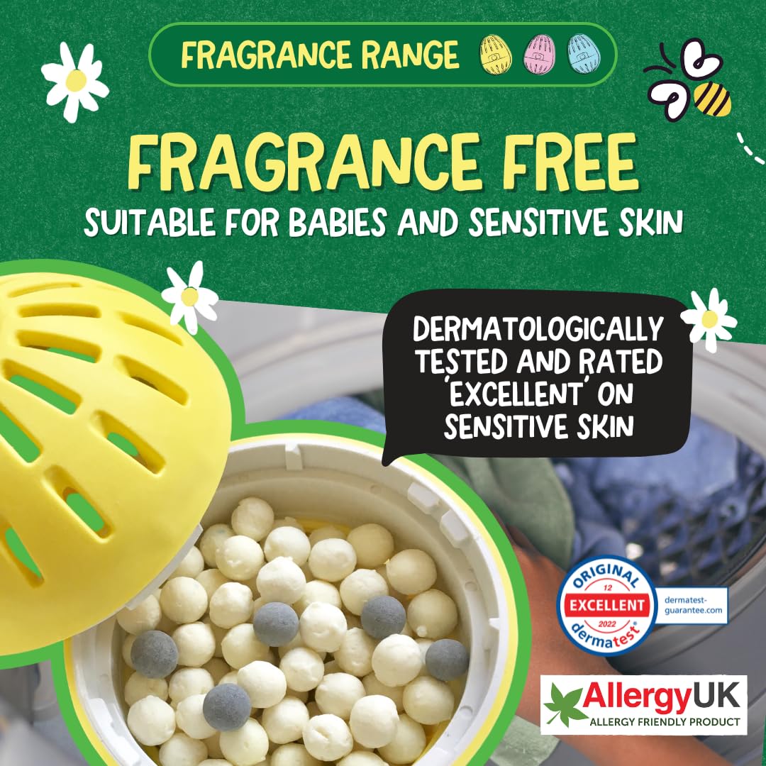 Ecoegg - Laundry Egg Refill Pellets | 50 Washes | Fragrance Free | Non-Bio & No Harsh Chemicals 5