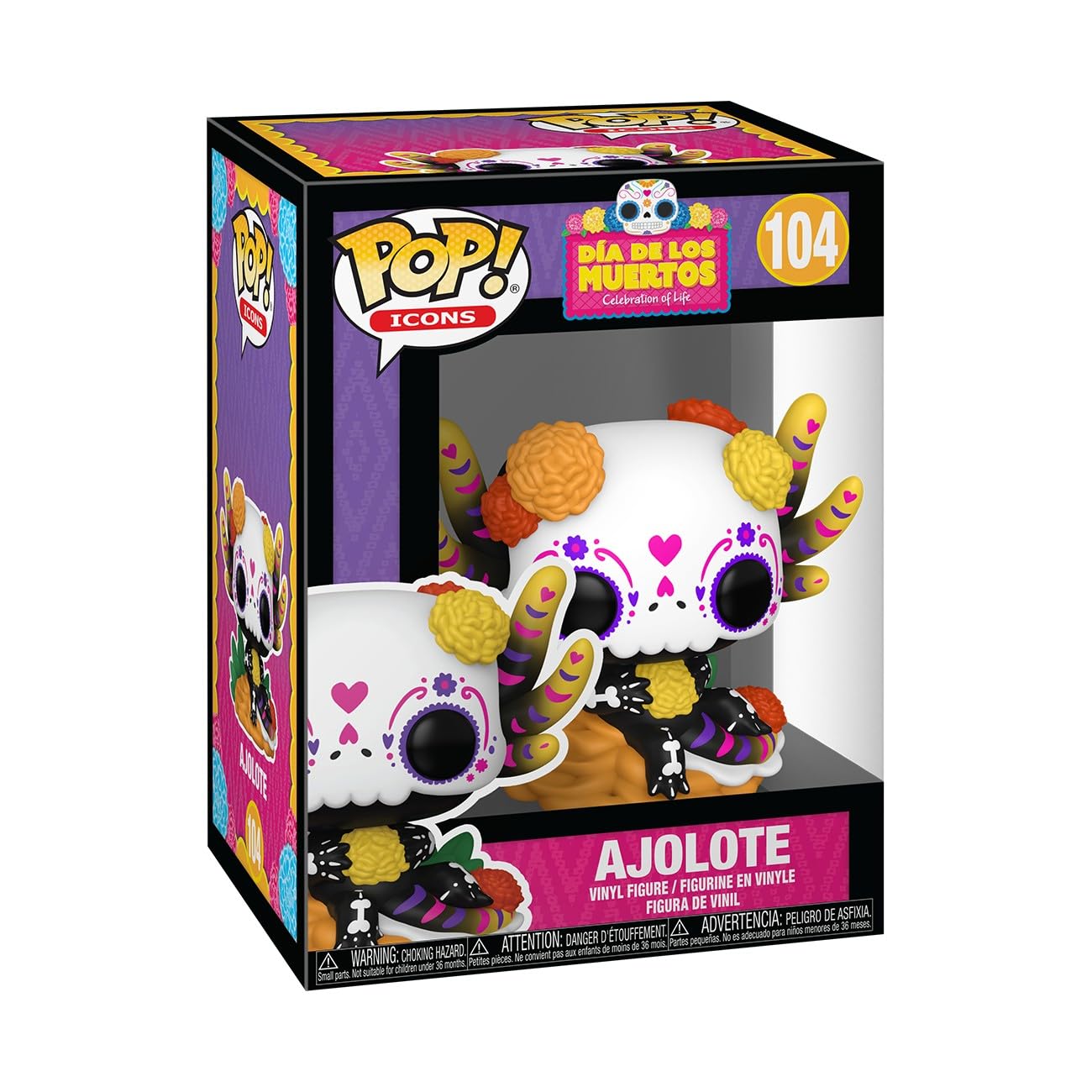 Funko POP! Icons: Dia De Los Muertos - Ajolote Vinyl Figure - 3.75 inches