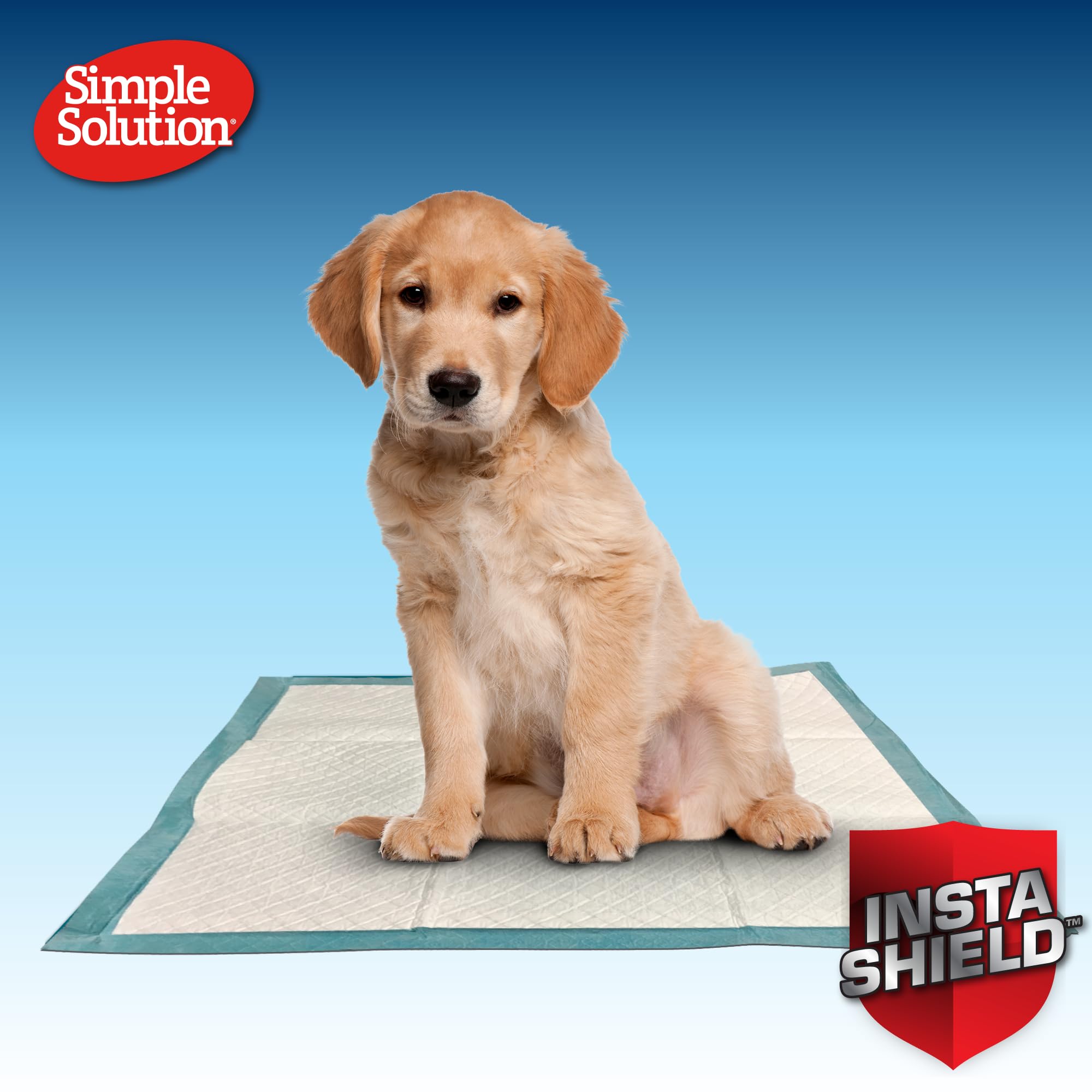 Simple Solution Absorbent Premium Dog Training Pads - 14 Pack | Insta-Shield Odour Control 8