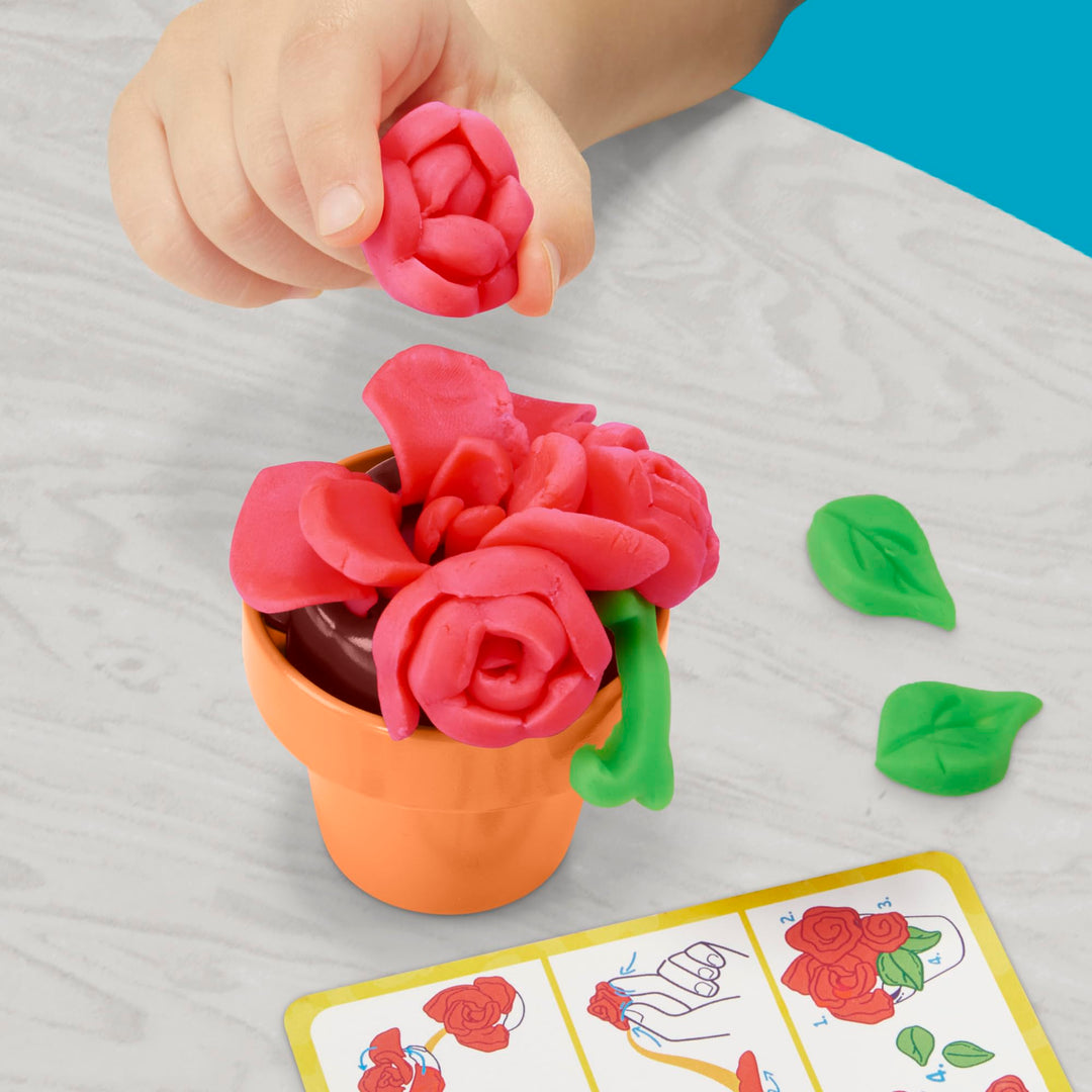 Play-Doh Blooming Flowers Playset - Creative Arts & Crafts for Toddlers 3+