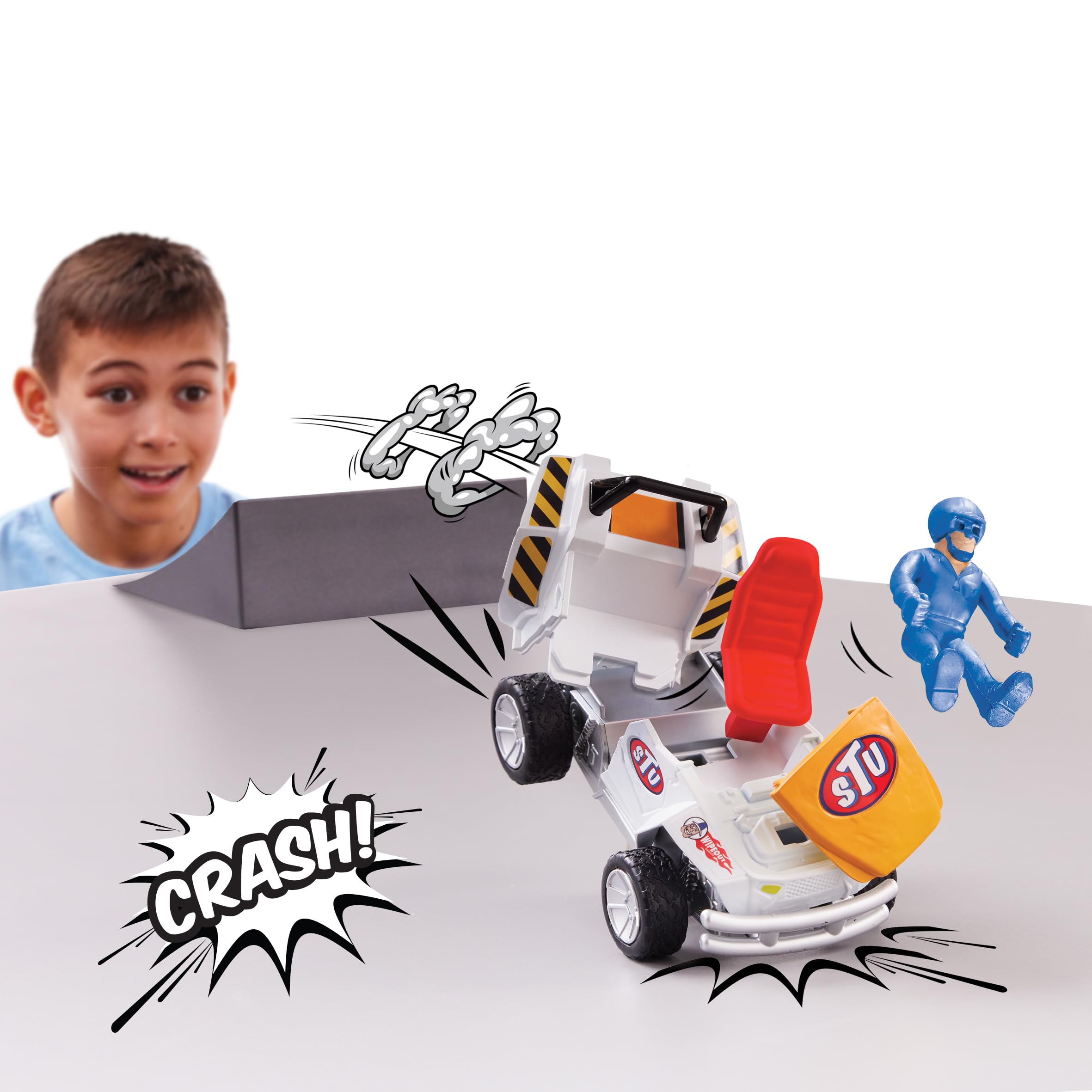 Stuntman Stu Smash and Crash Buggy - Break Apart Stunt Set with Ejector Seat 3