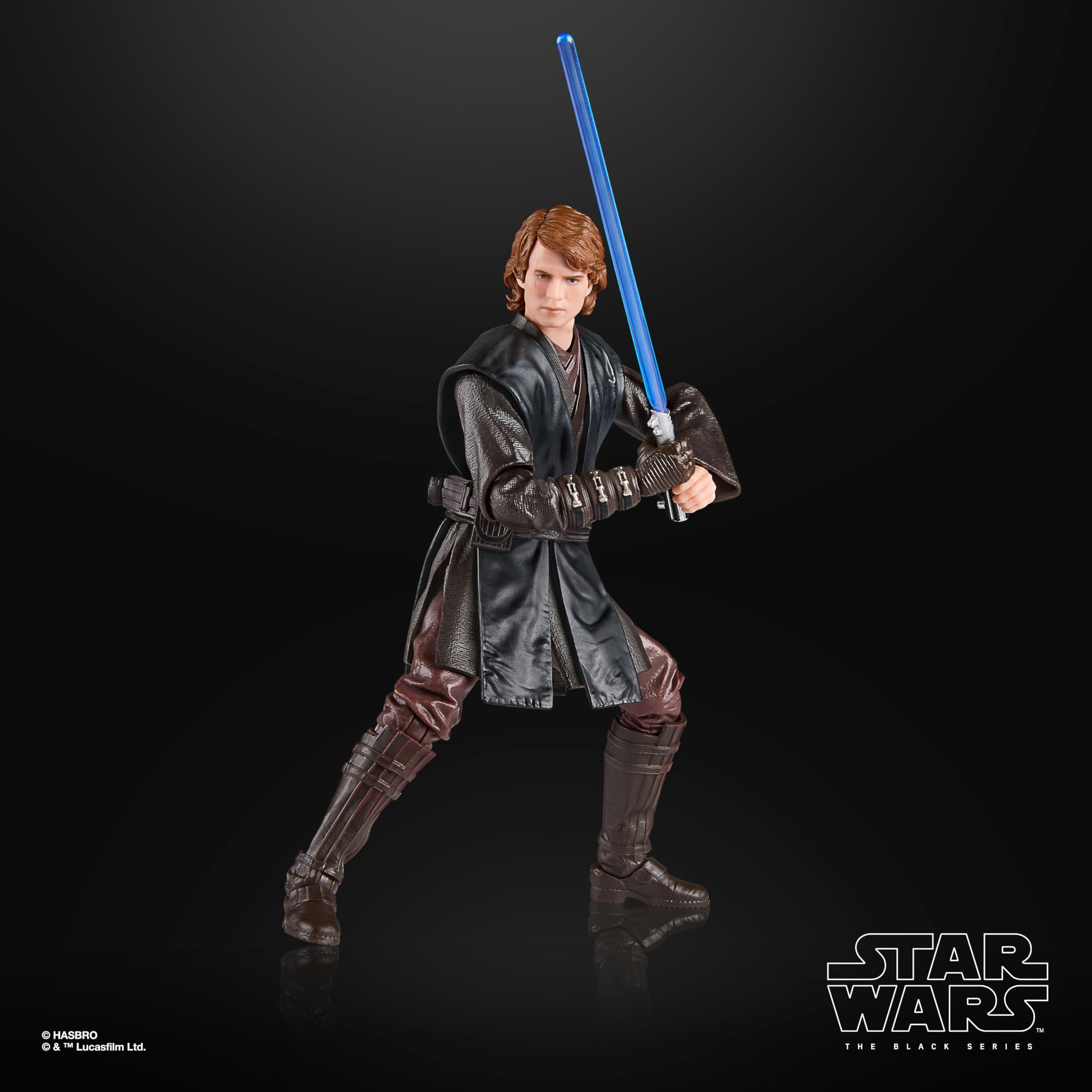 Star Wars The Black Series Anakin Skywalker - 6 Inch Action Figure with Blue Lightsaber 6