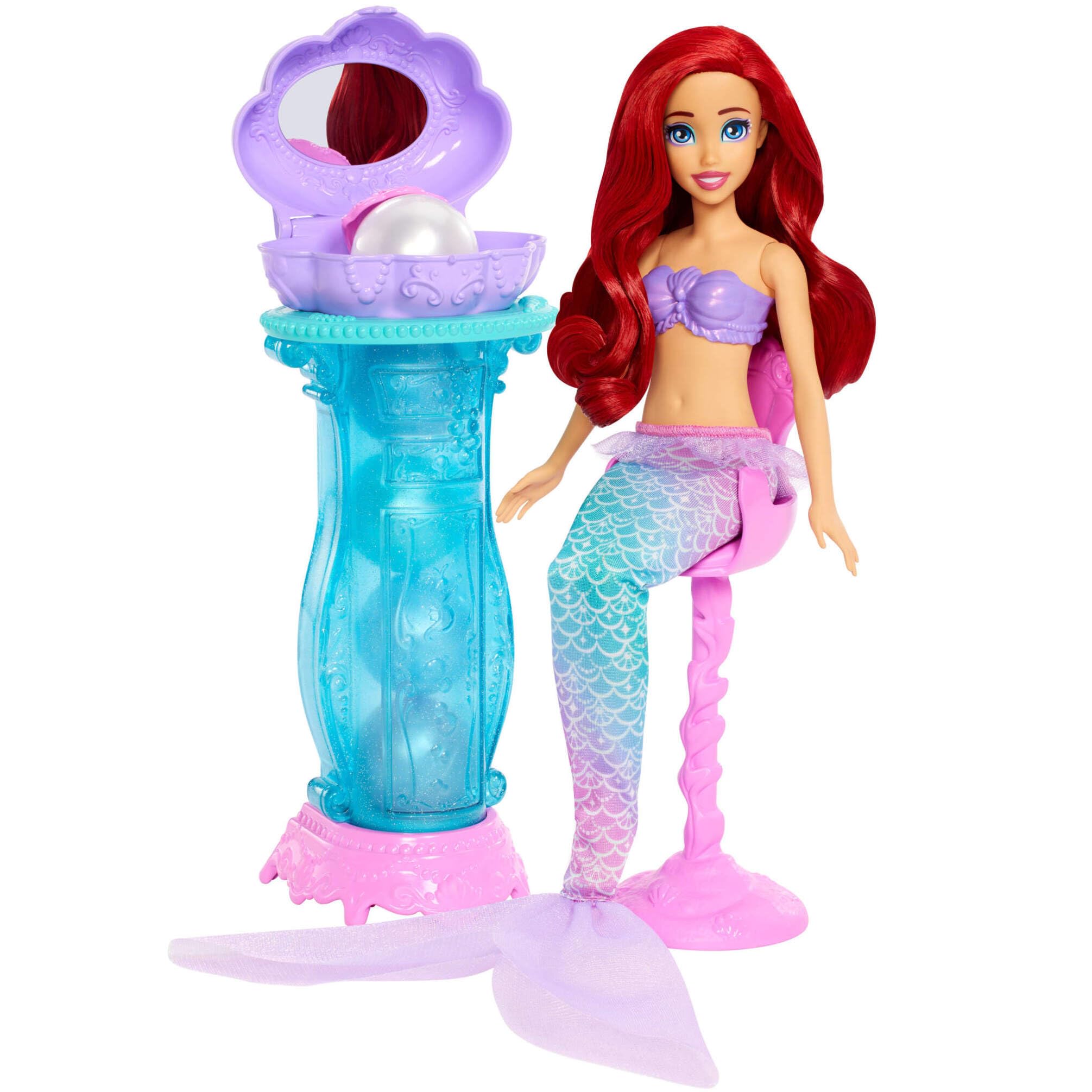 Mattel Disney Princess Ariel Vanity Pop Mermaid Fashion Doll with 10 Accessories | JBF86 4