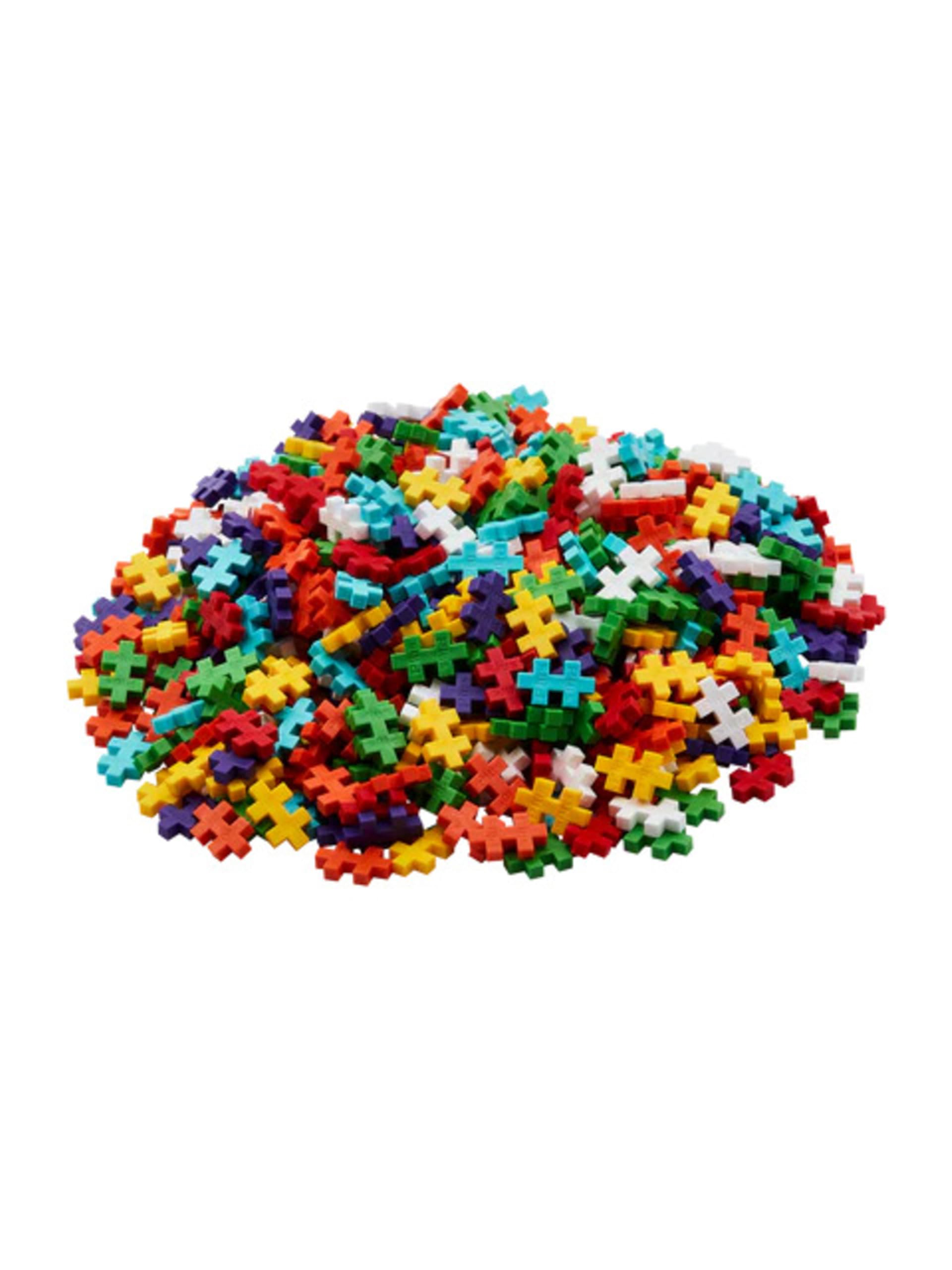 PLUS PLUS Rainbow Building Blocks Set - 600 Pieces | Ages 5-12 | Non-Toxic Plastic 3