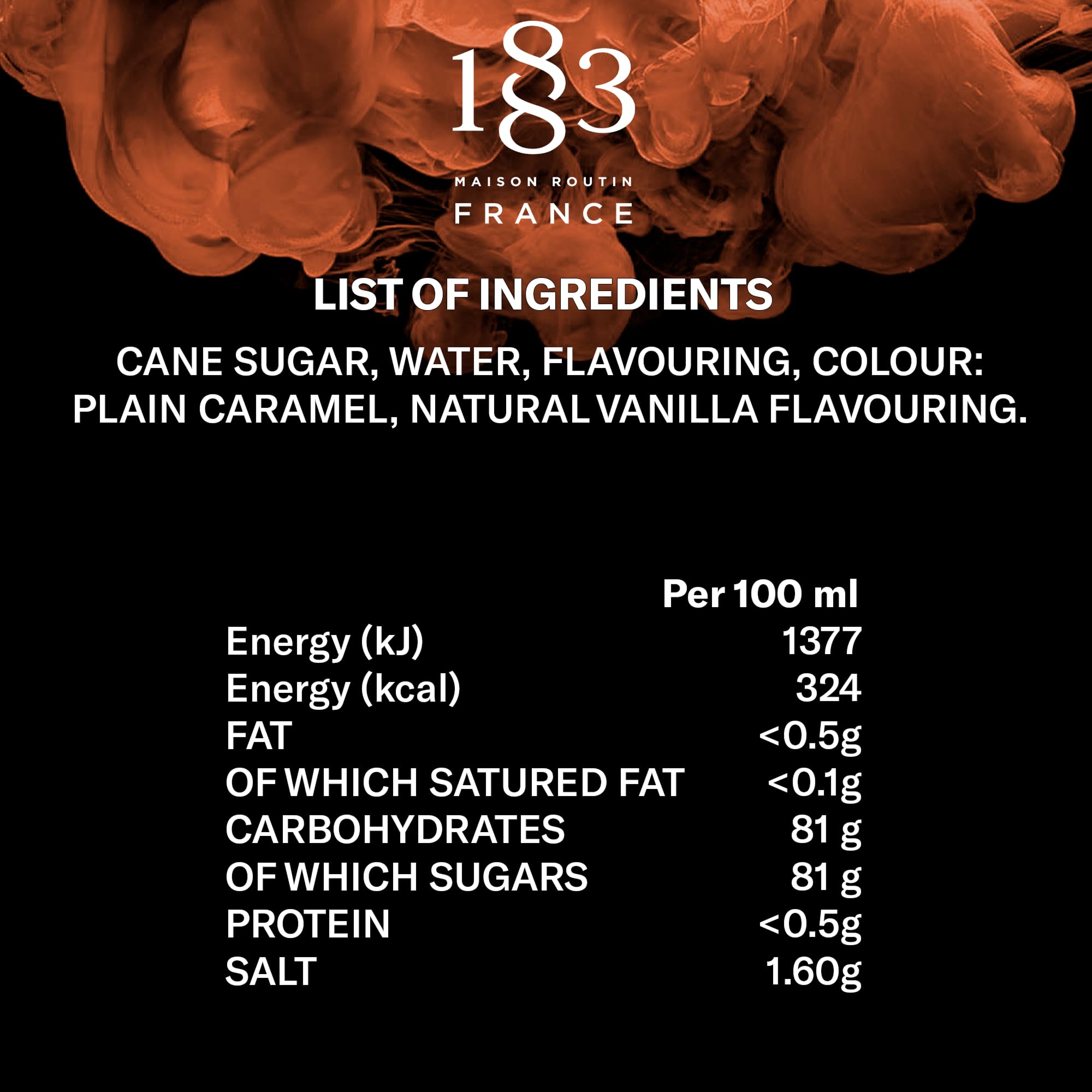 1883 MAISON ROUTIN Premium Vanilla Syrup - 250 ml | Natural Ingredients | Vegan Friendly 3