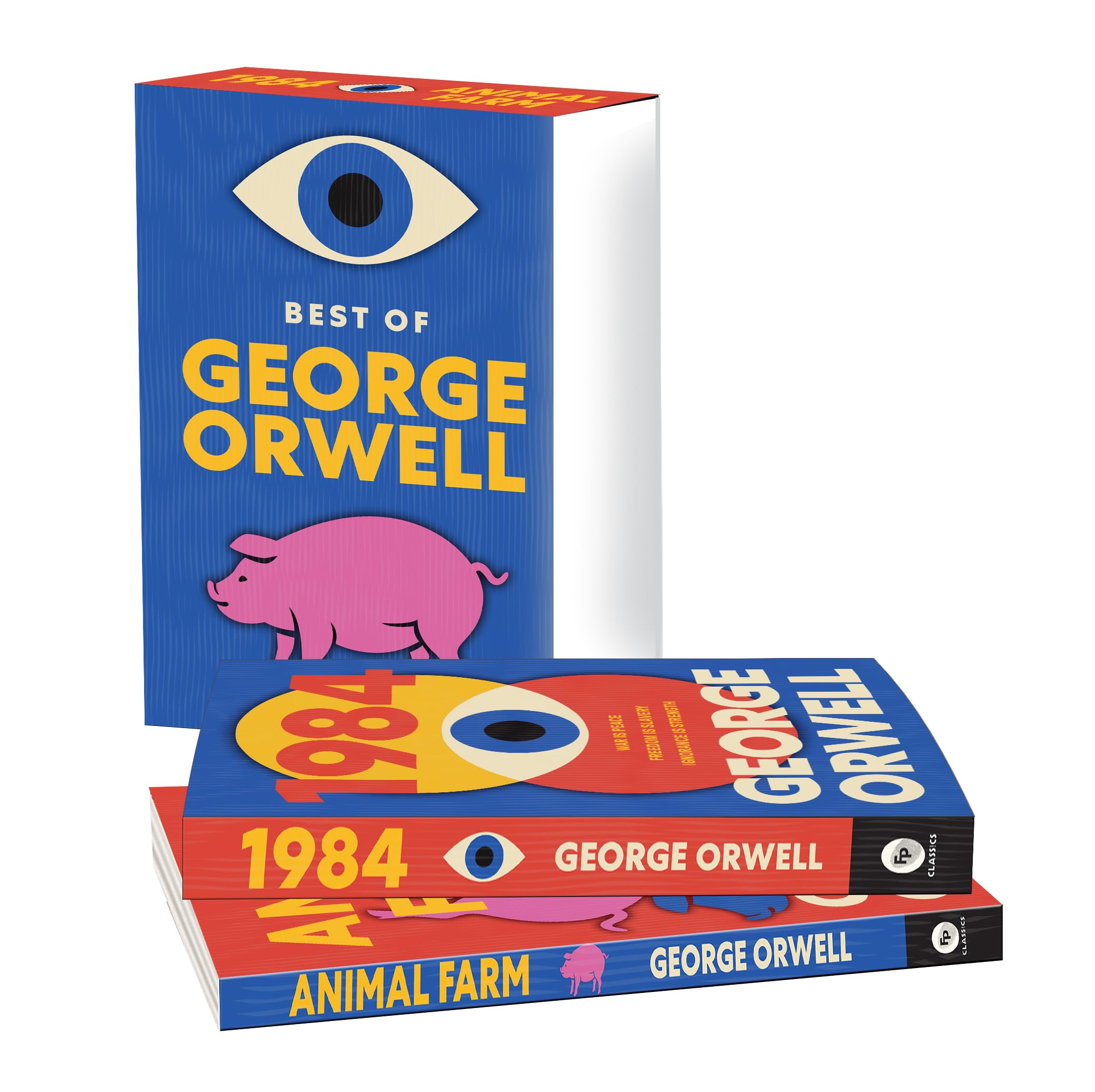 FINGERPRINT with FP logo Orwell G - Animal Farm & 1984 Dystopian Classics Collection | Paperback | English