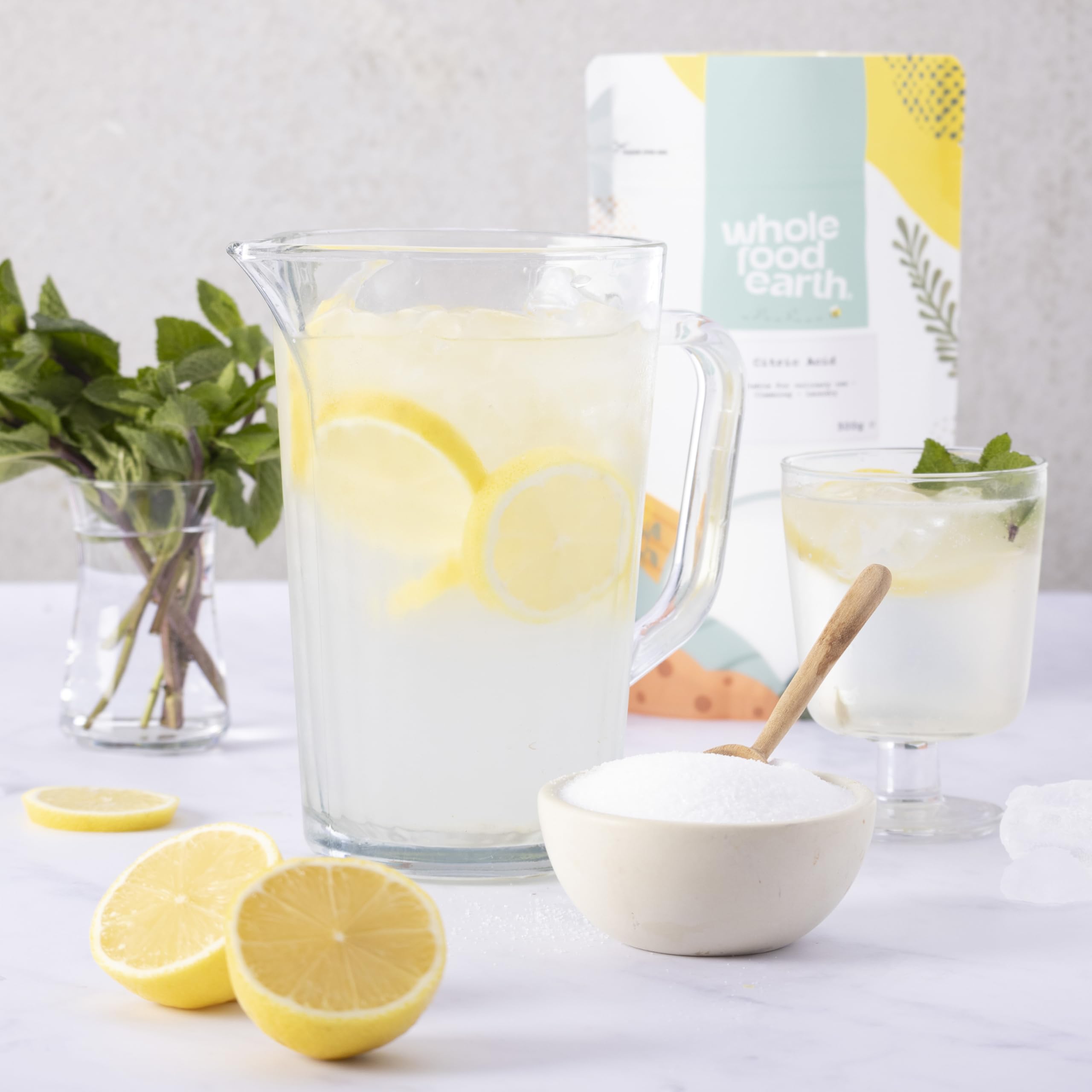 Wholefood Earth - Citric Acid 500g - Anhydrous - Food Grade 7